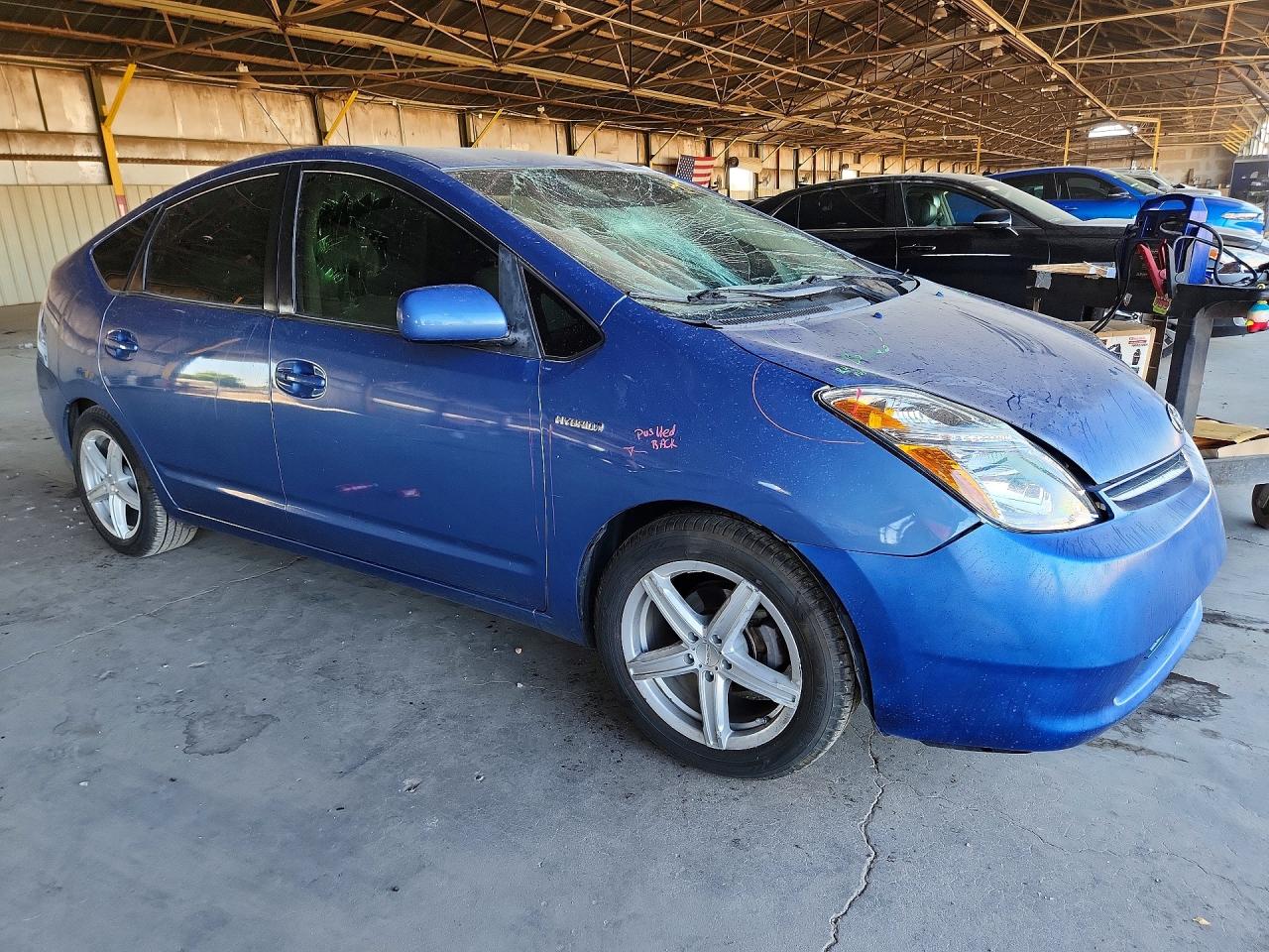2007 Toyota Prius Base Blue vin: JTDKB20U677653029