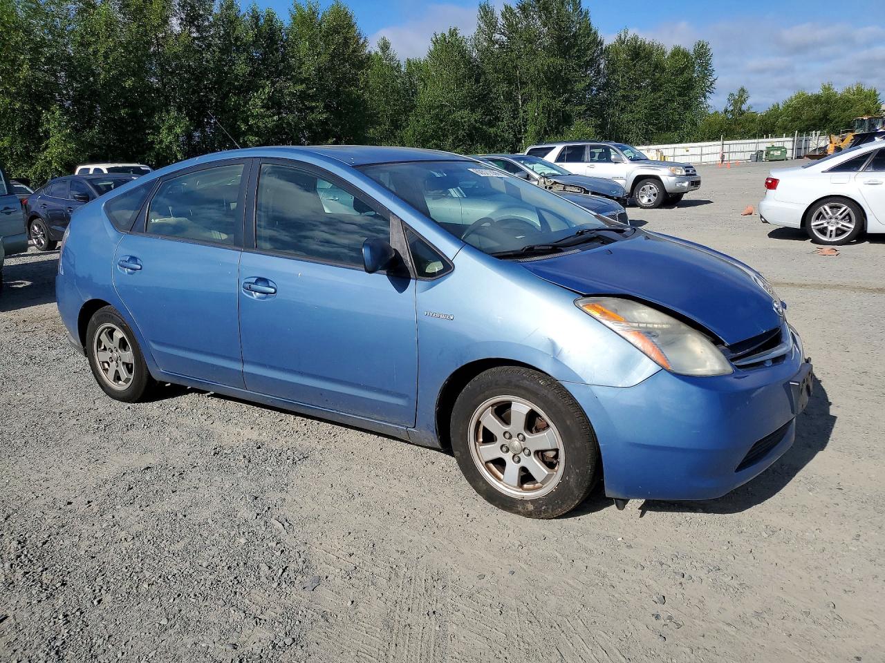 2007 Toyota Prius Base Blue vin: JTDKB20U677660689