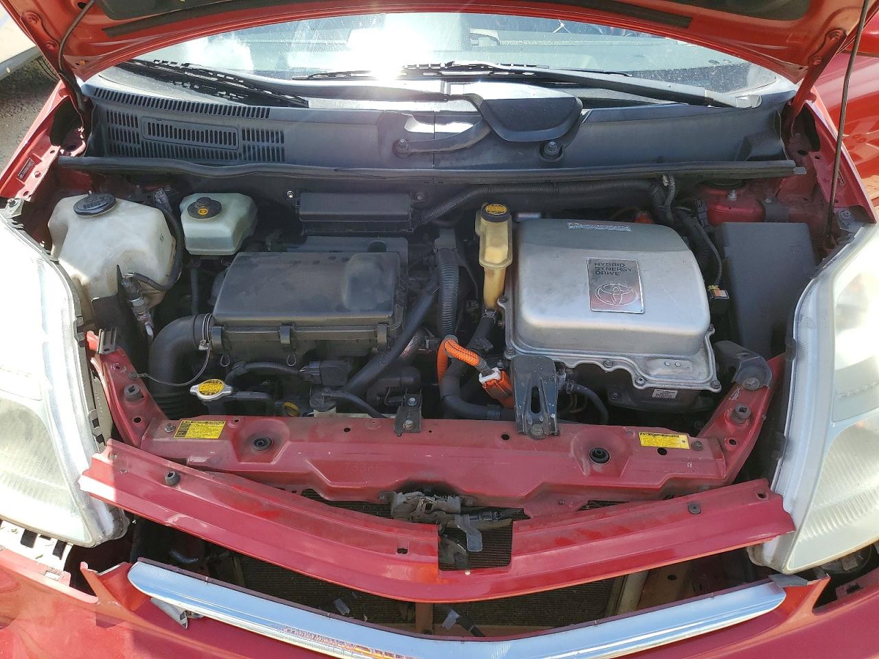2007 Toyota Prius Base Red vin: JTDKB20U677668520