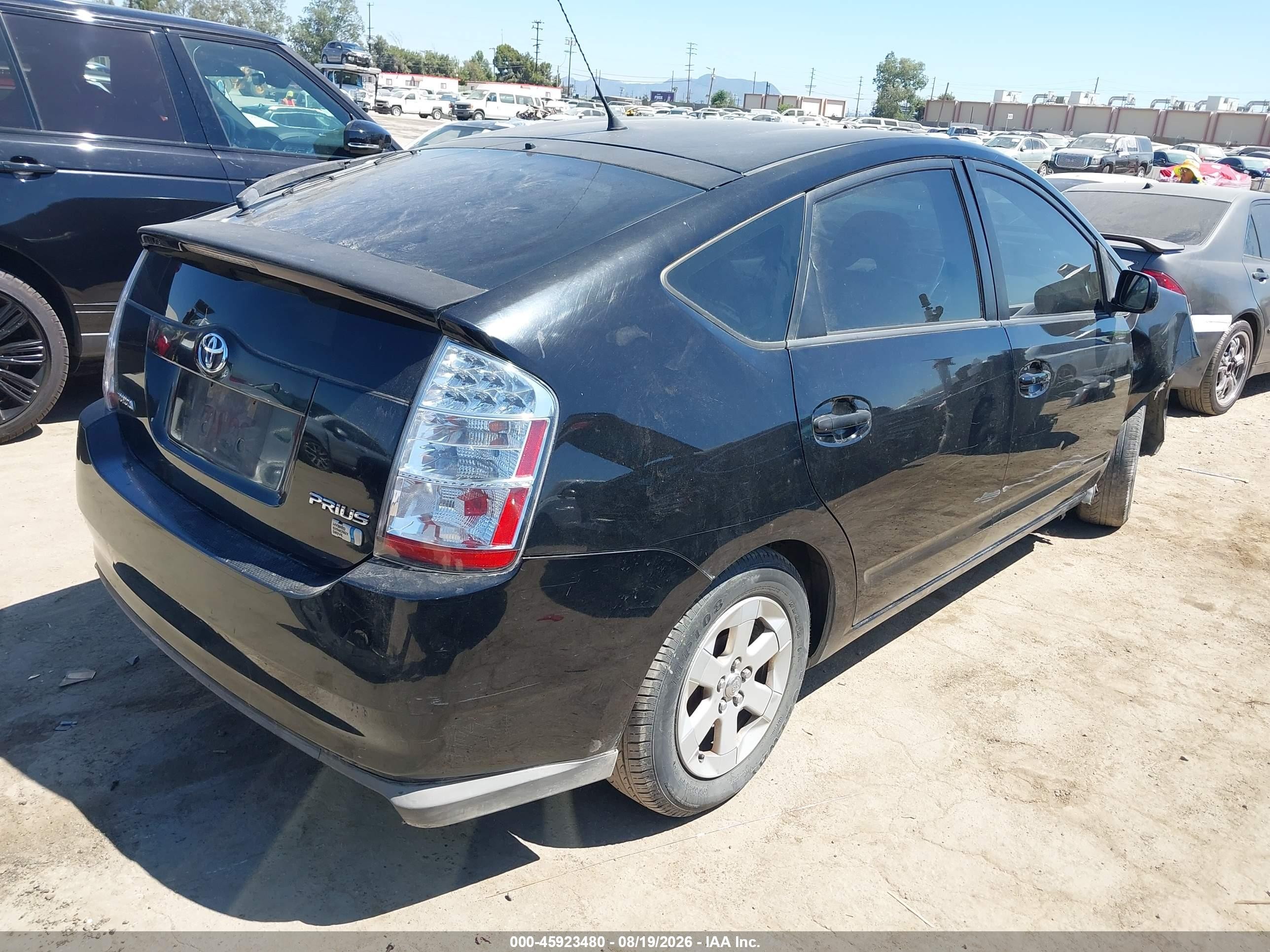 2007 Toyota Prius   Черный vin: JTDKB20U677673619