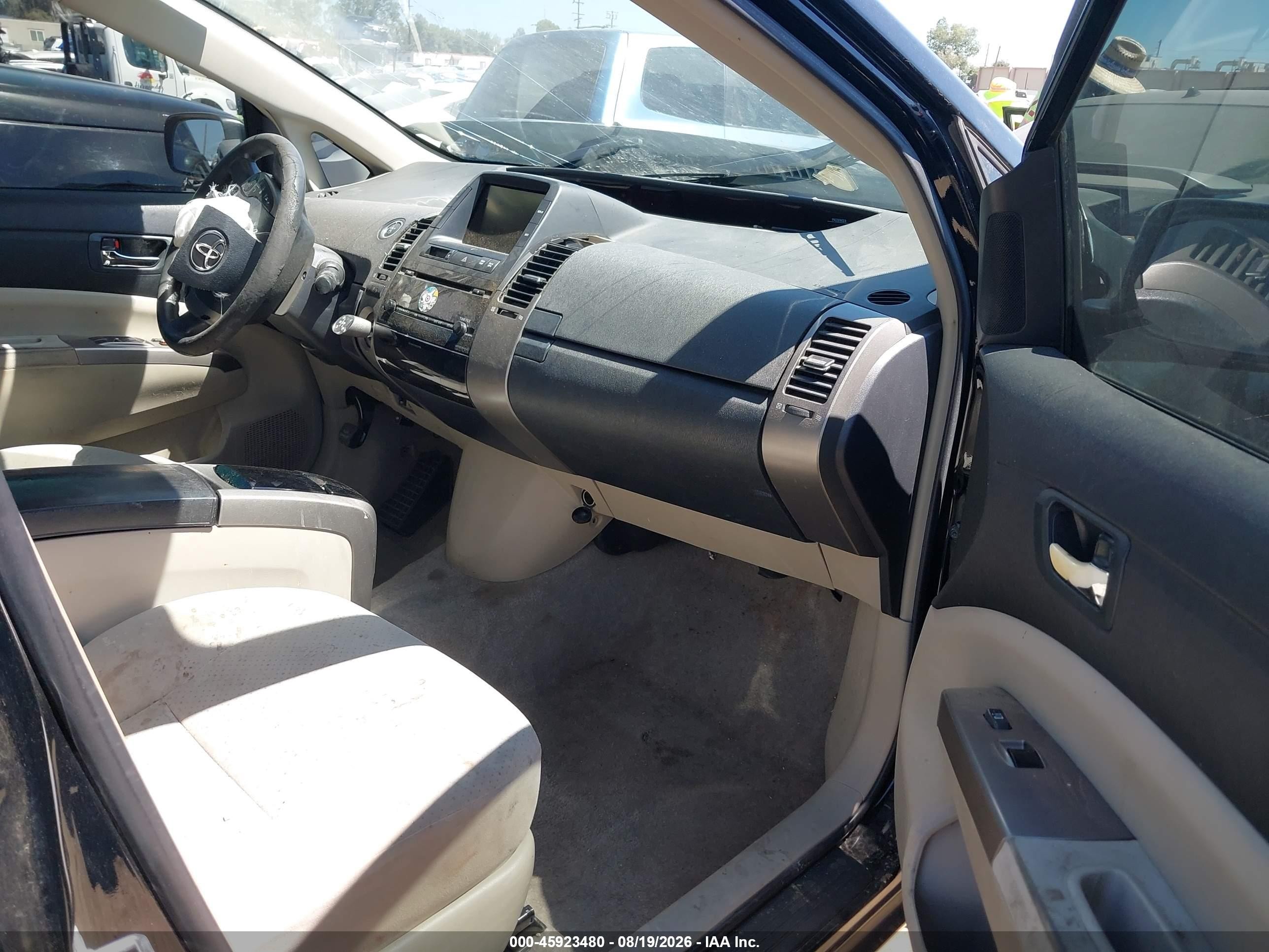 2007 Toyota Prius   Черный vin: JTDKB20U677673619