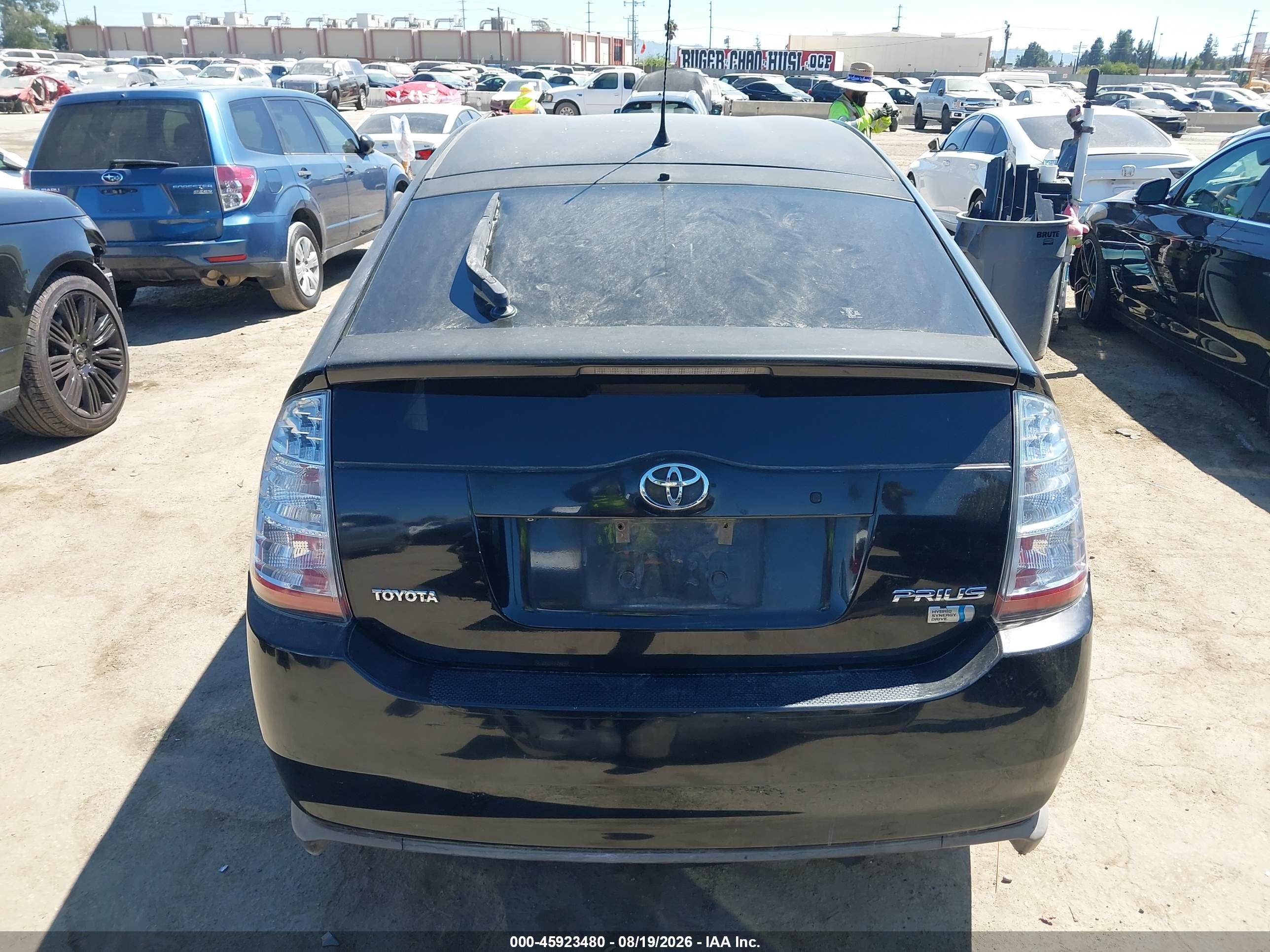 2007 Toyota Prius   Черный vin: JTDKB20U677673619