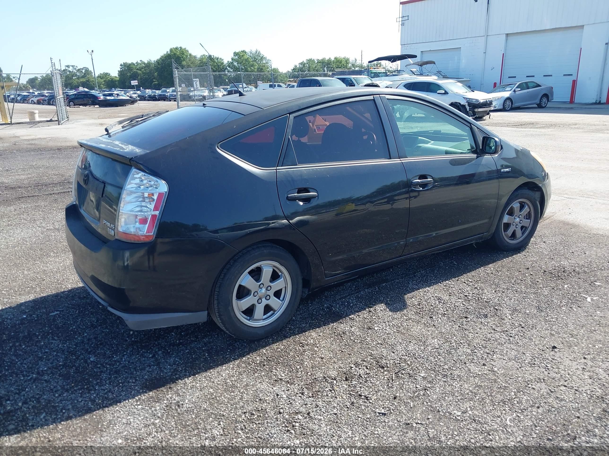 2007 Toyota Prius   Черный vin: JTDKB20U677679100