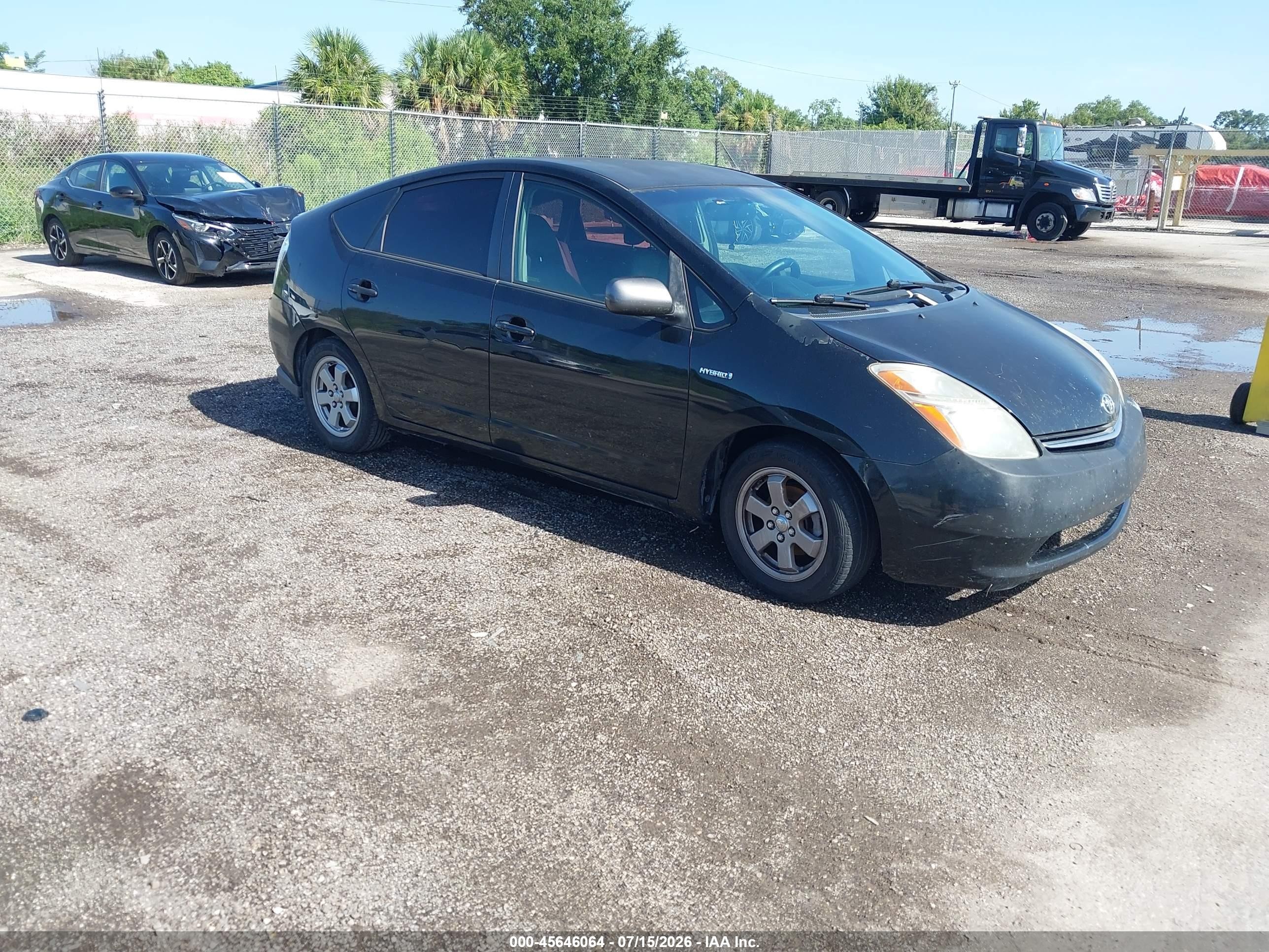 2007 Toyota Prius   Черный vin: JTDKB20U677679100