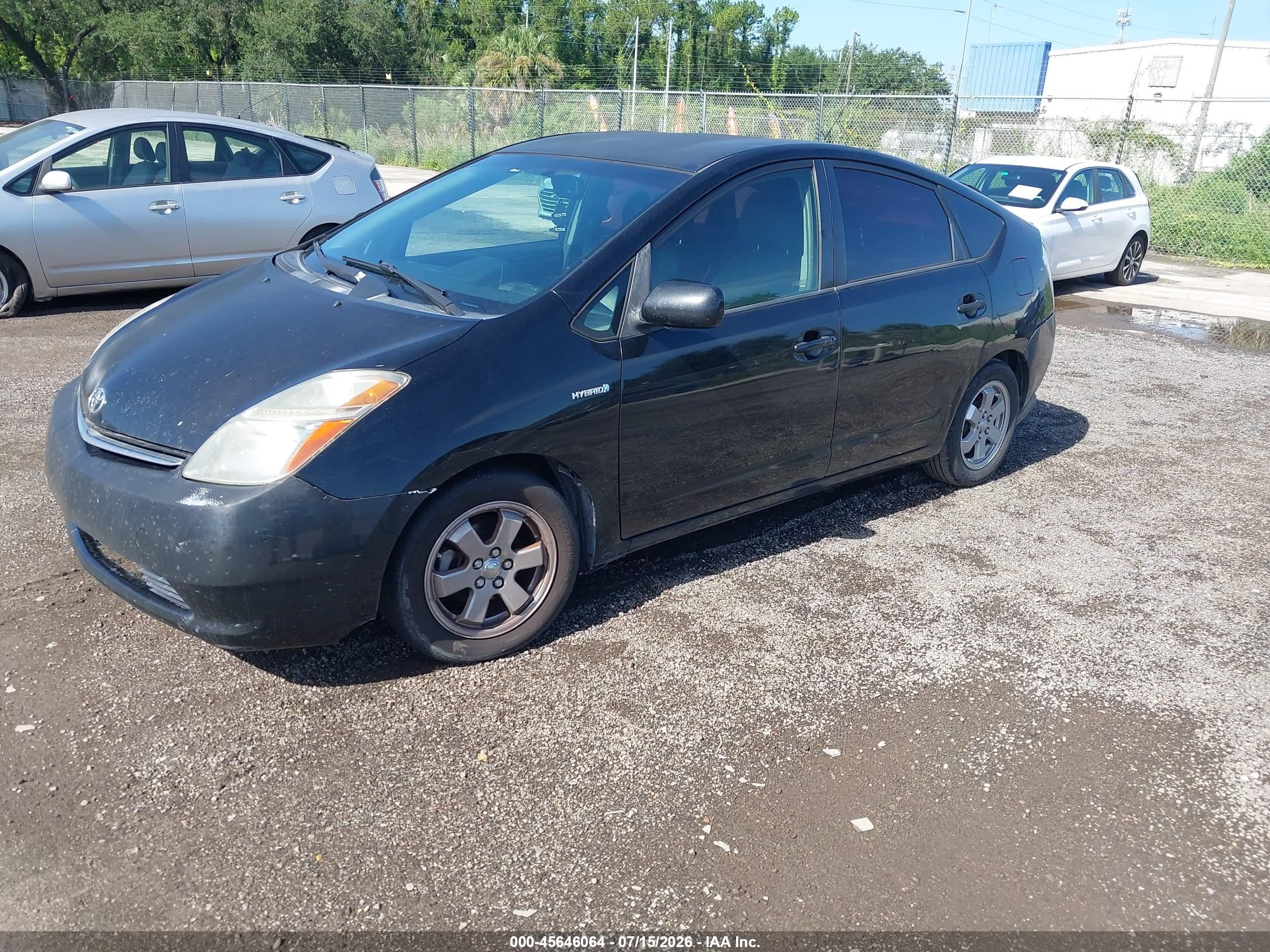 2007 Toyota Prius   Черный vin: JTDKB20U677679100