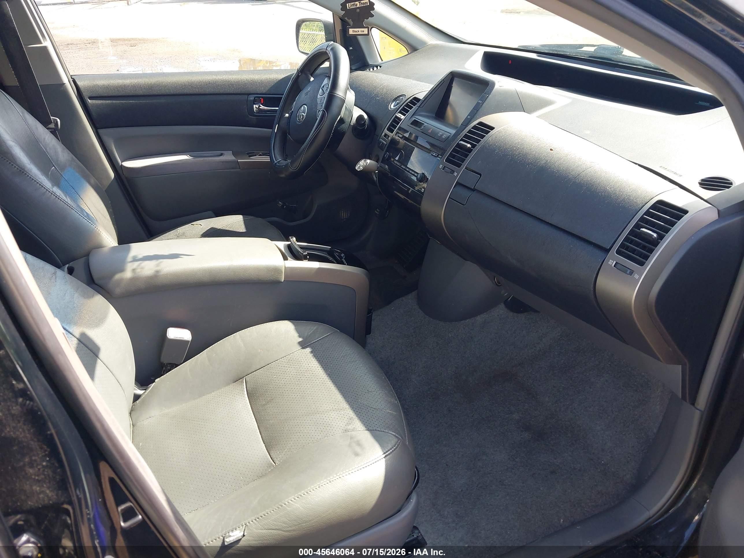 2007 Toyota Prius   Черный vin: JTDKB20U677679100