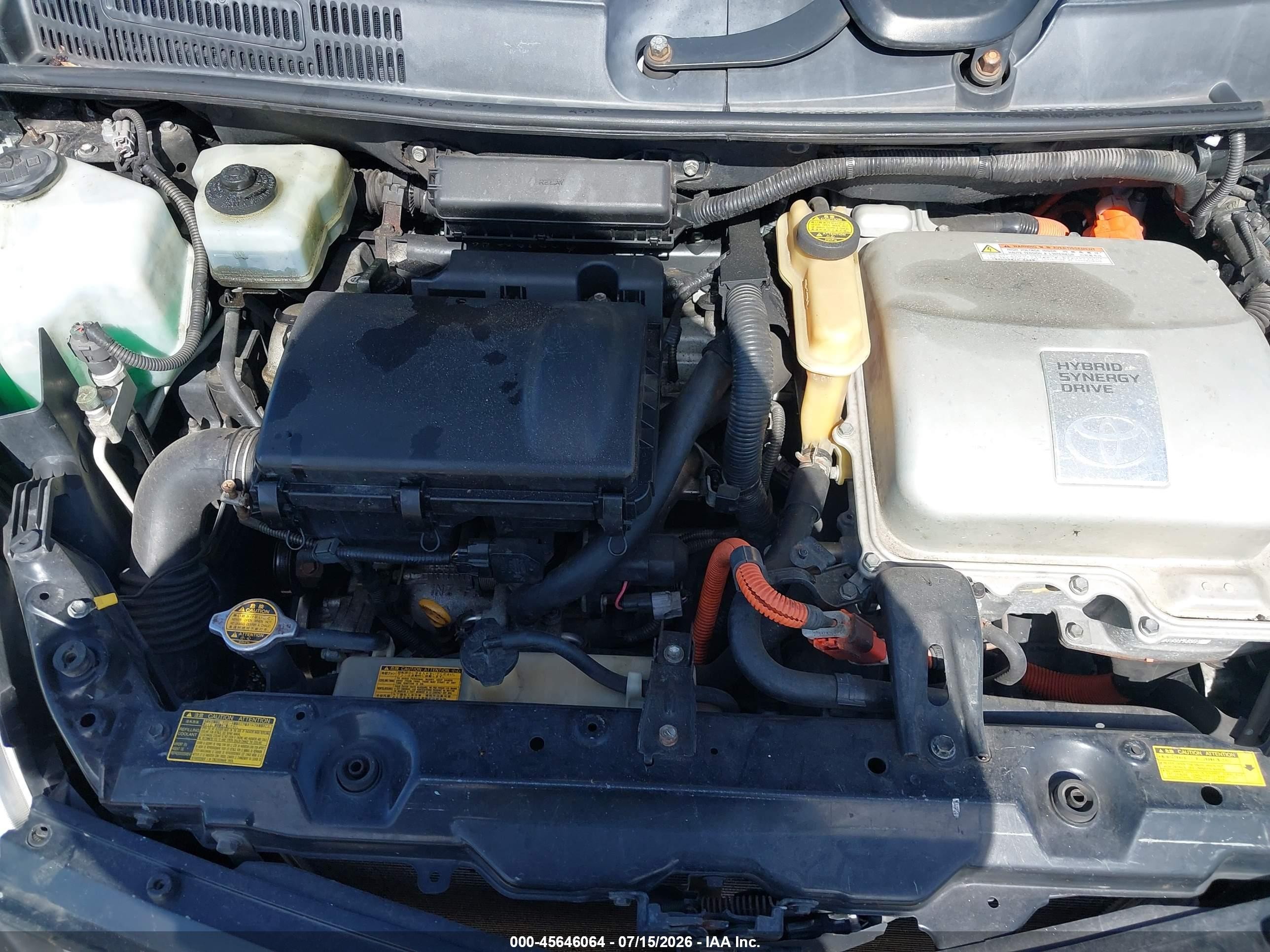 2007 Toyota Prius   Черный vin: JTDKB20U677679100
