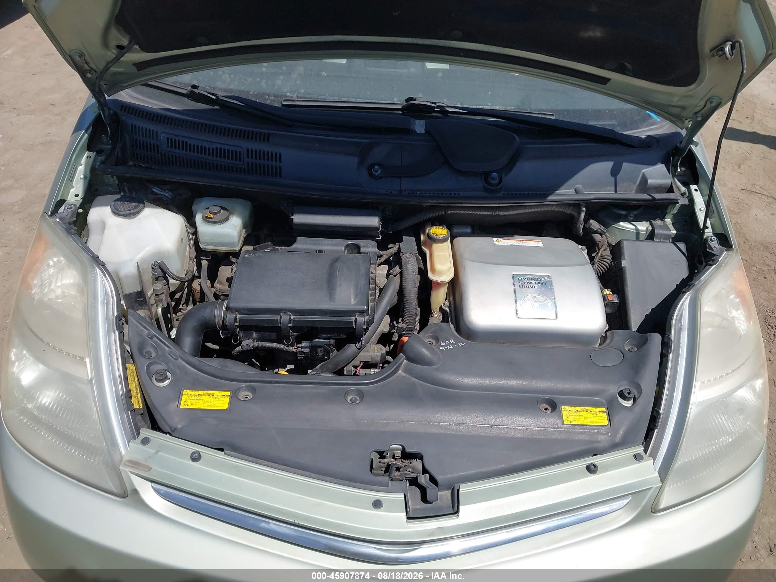 2007 Toyota Prius   Green vin: JTDKB20U677679548