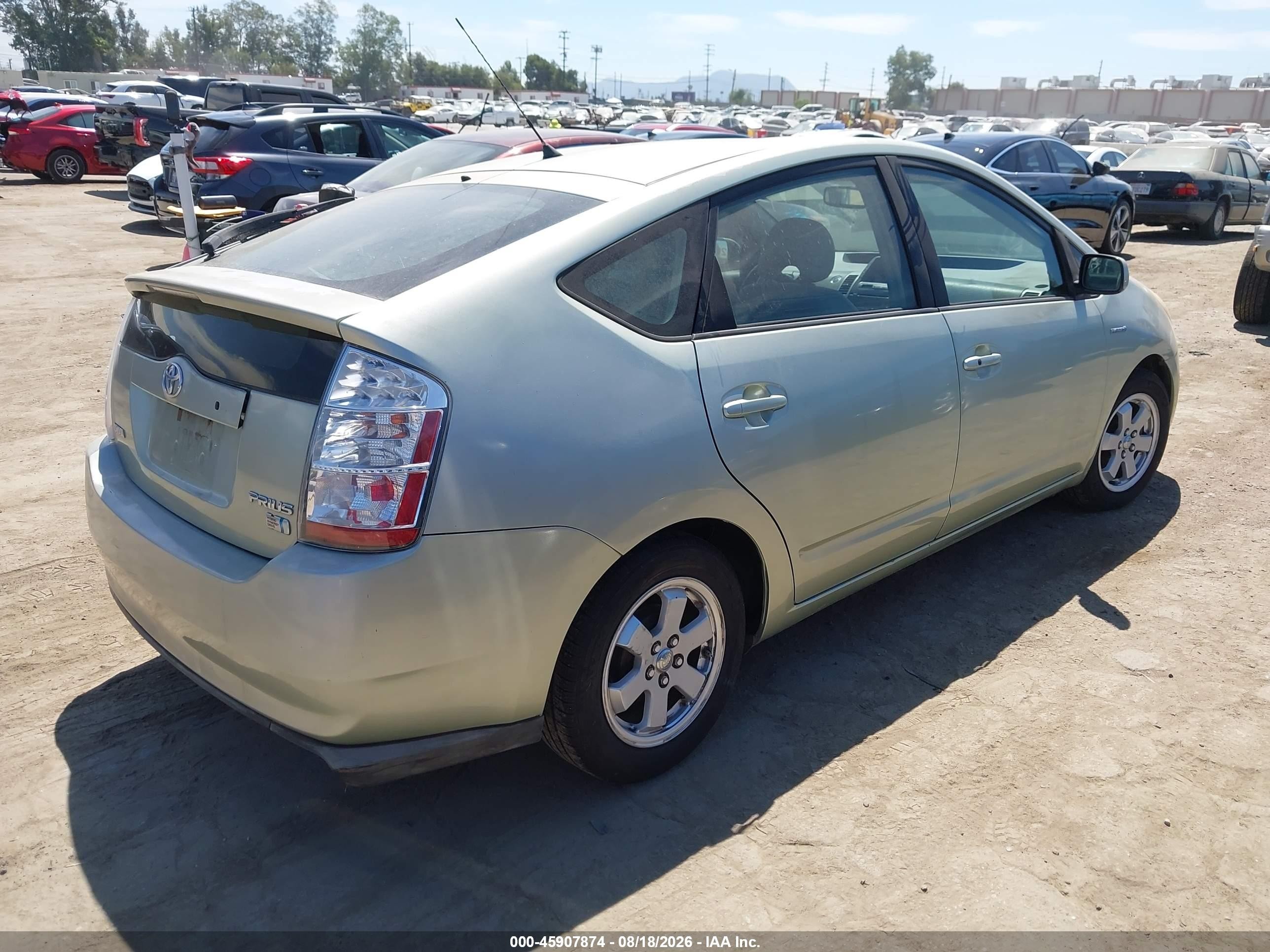 2007 Toyota Prius   Green vin: JTDKB20U677679548