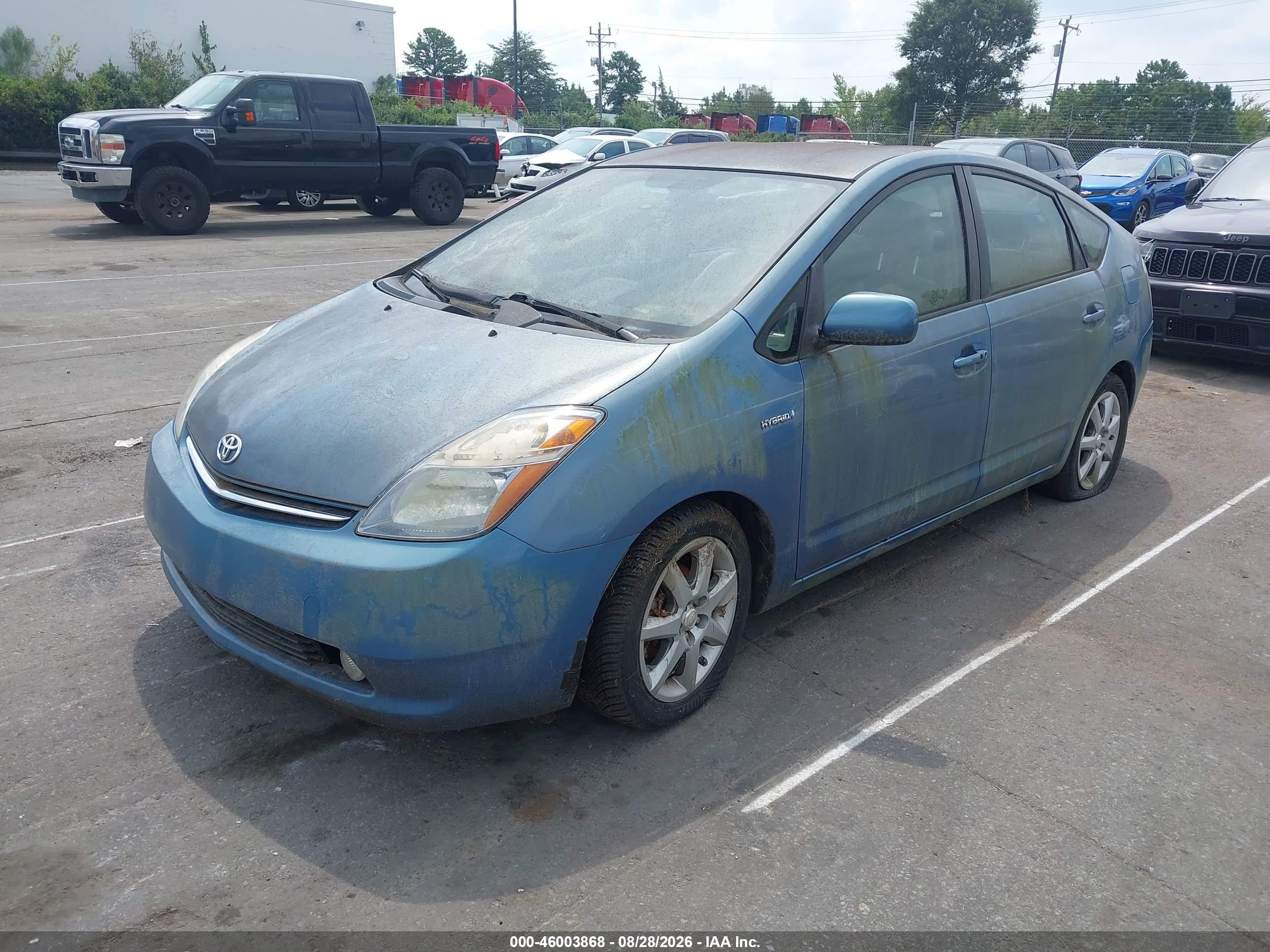 2007 Toyota Prius Touring Blue vin: JTDKB20U677686466