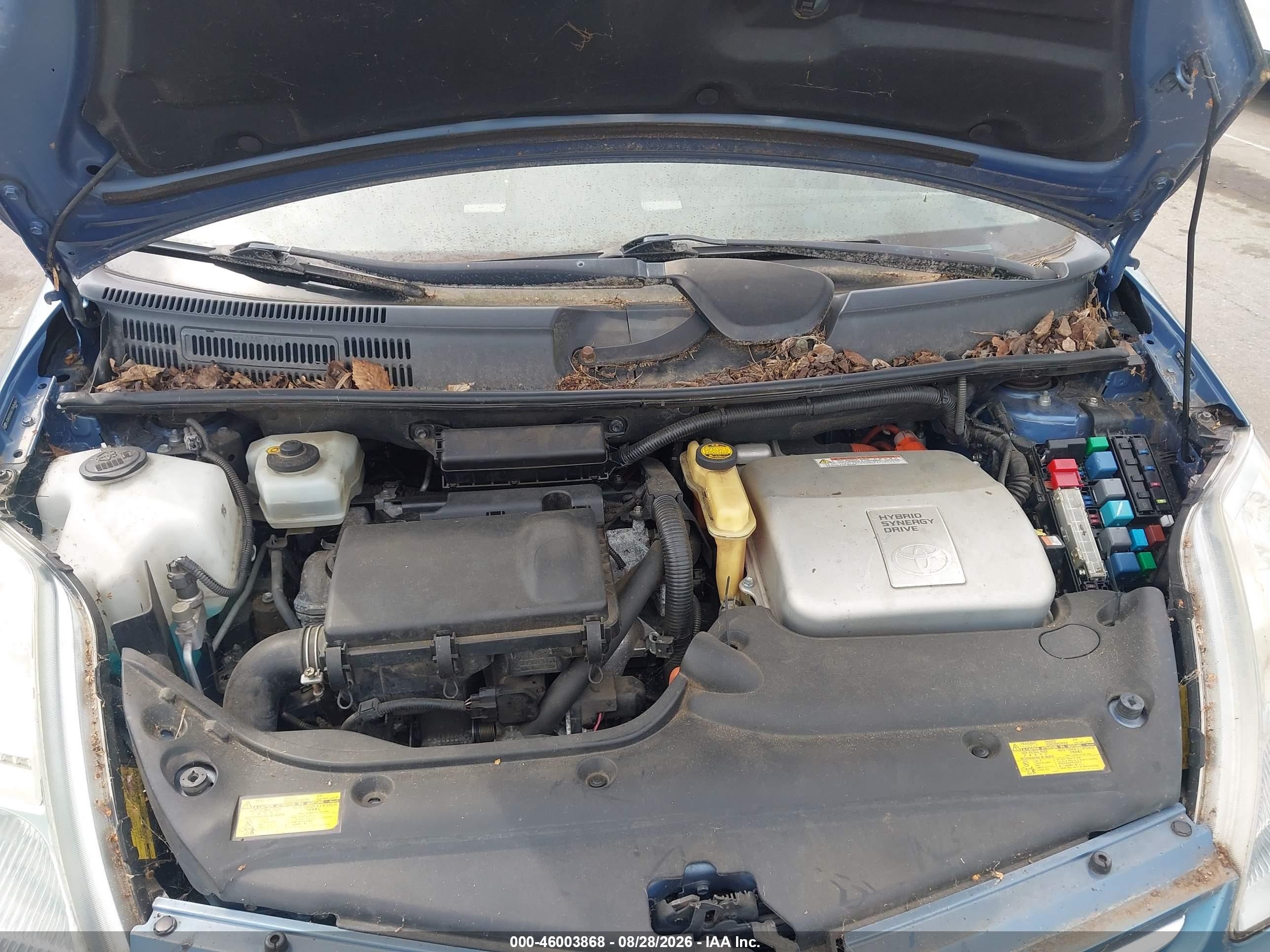 2007 Toyota Prius Touring Blue vin: JTDKB20U677686466