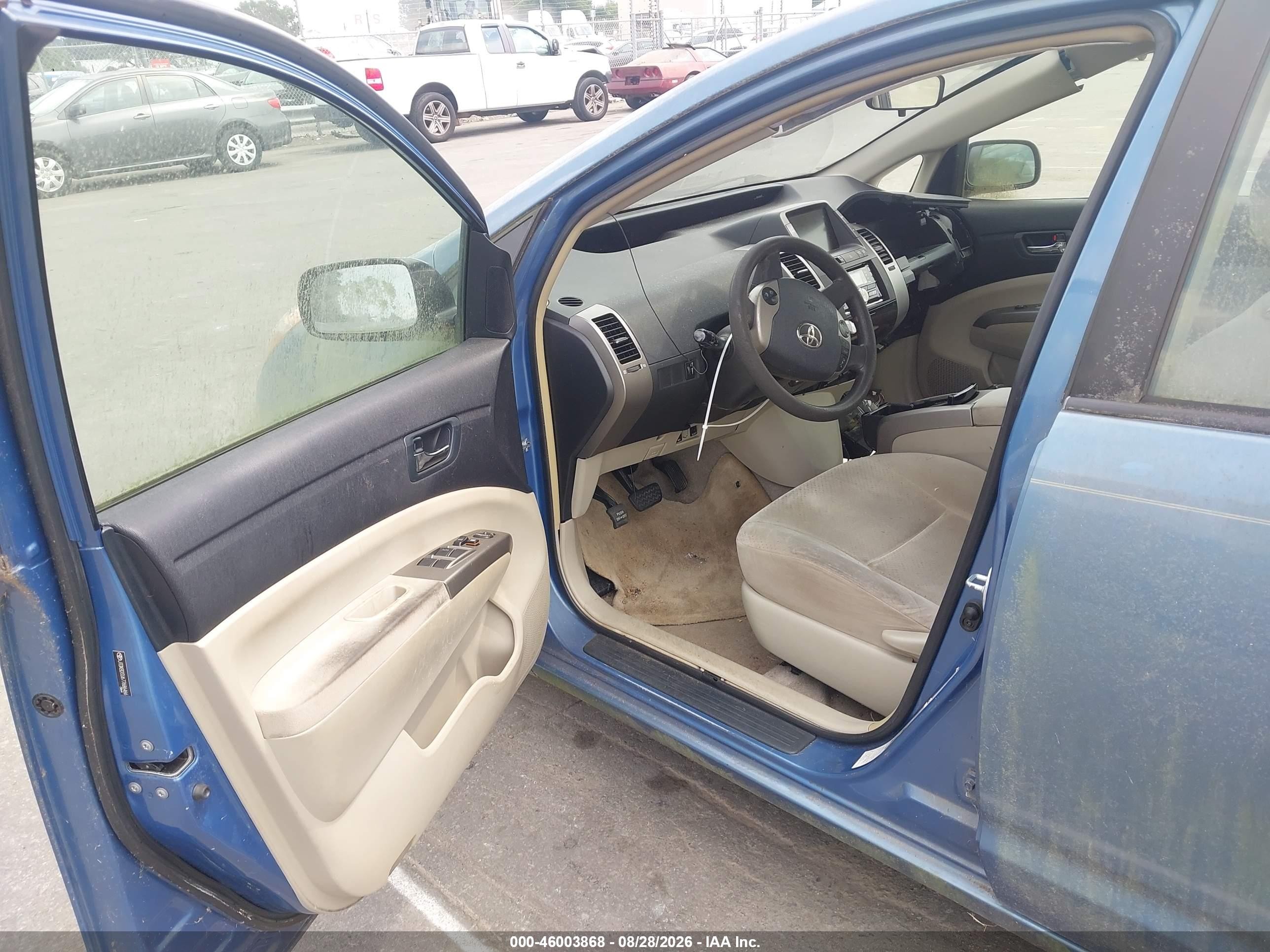 2007 Toyota Prius Touring Blue vin: JTDKB20U677686466