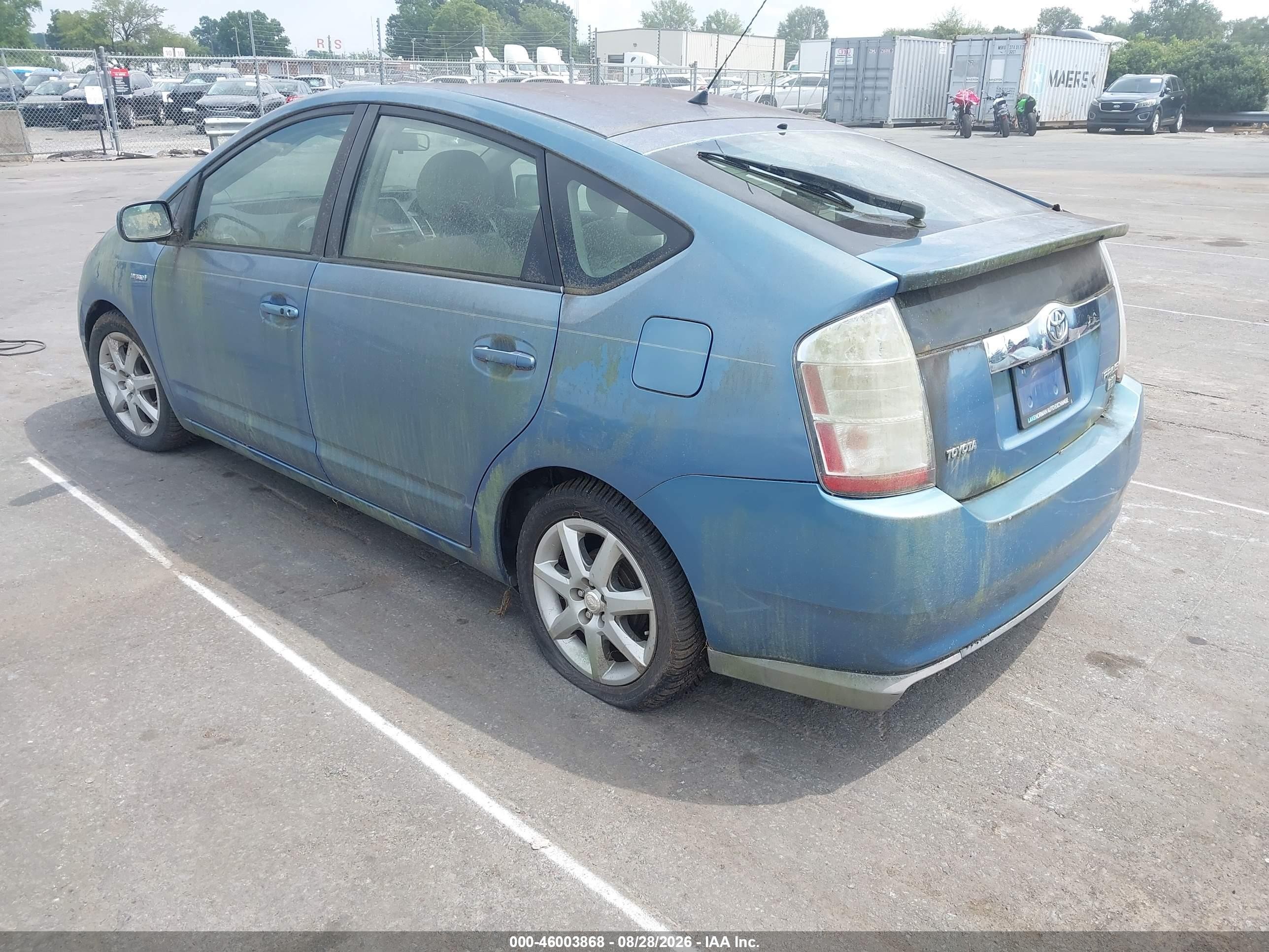 2007 Toyota Prius Touring Blue vin: JTDKB20U677686466