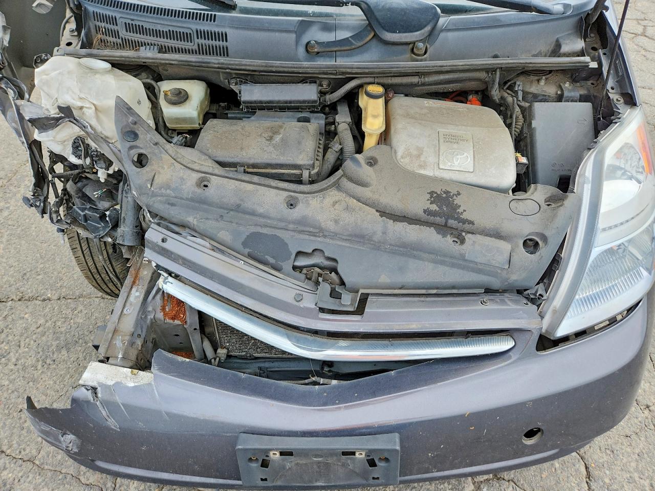 2008 Toyota Prius Base Gray vin: JTDKB20U683304882