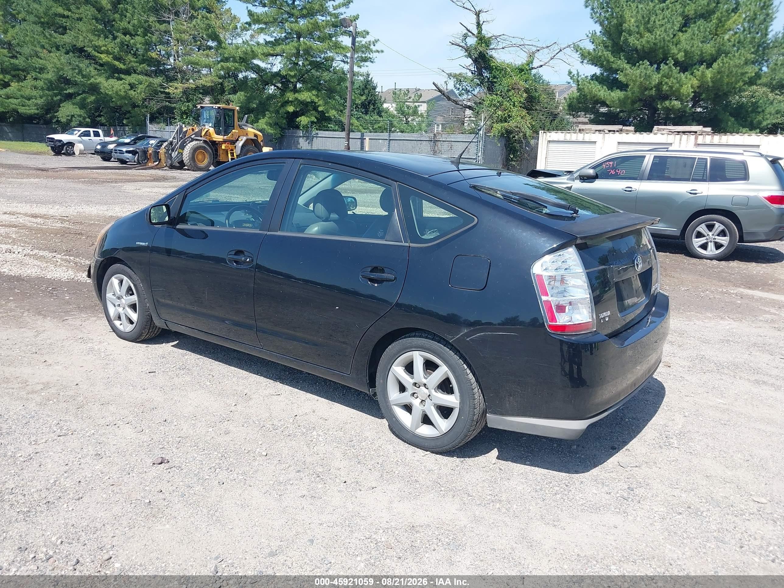 2008 Toyota Prius Touring Black vin: JTDKB20U683322931
