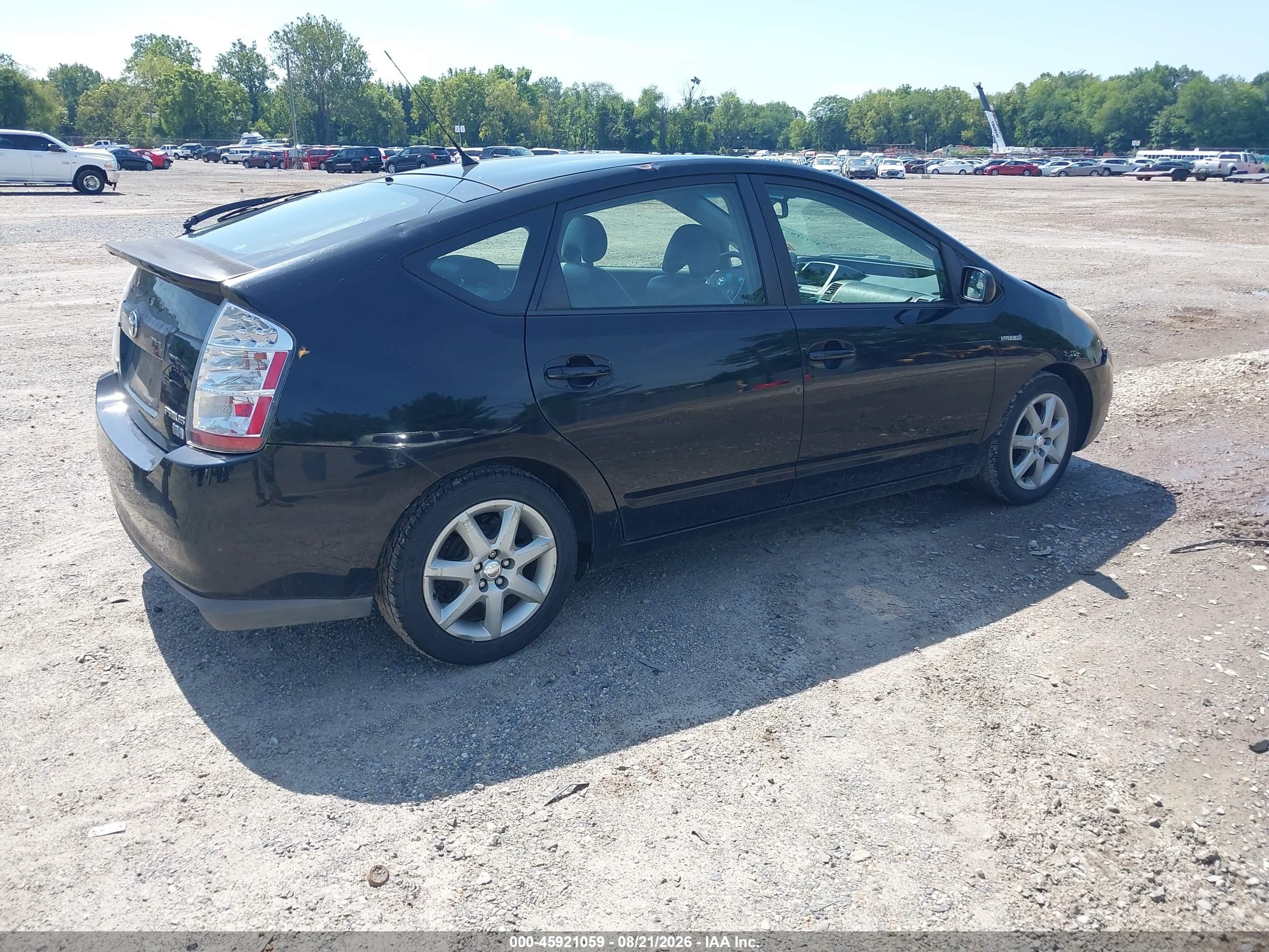 2008 Toyota Prius Touring Black vin: JTDKB20U683322931