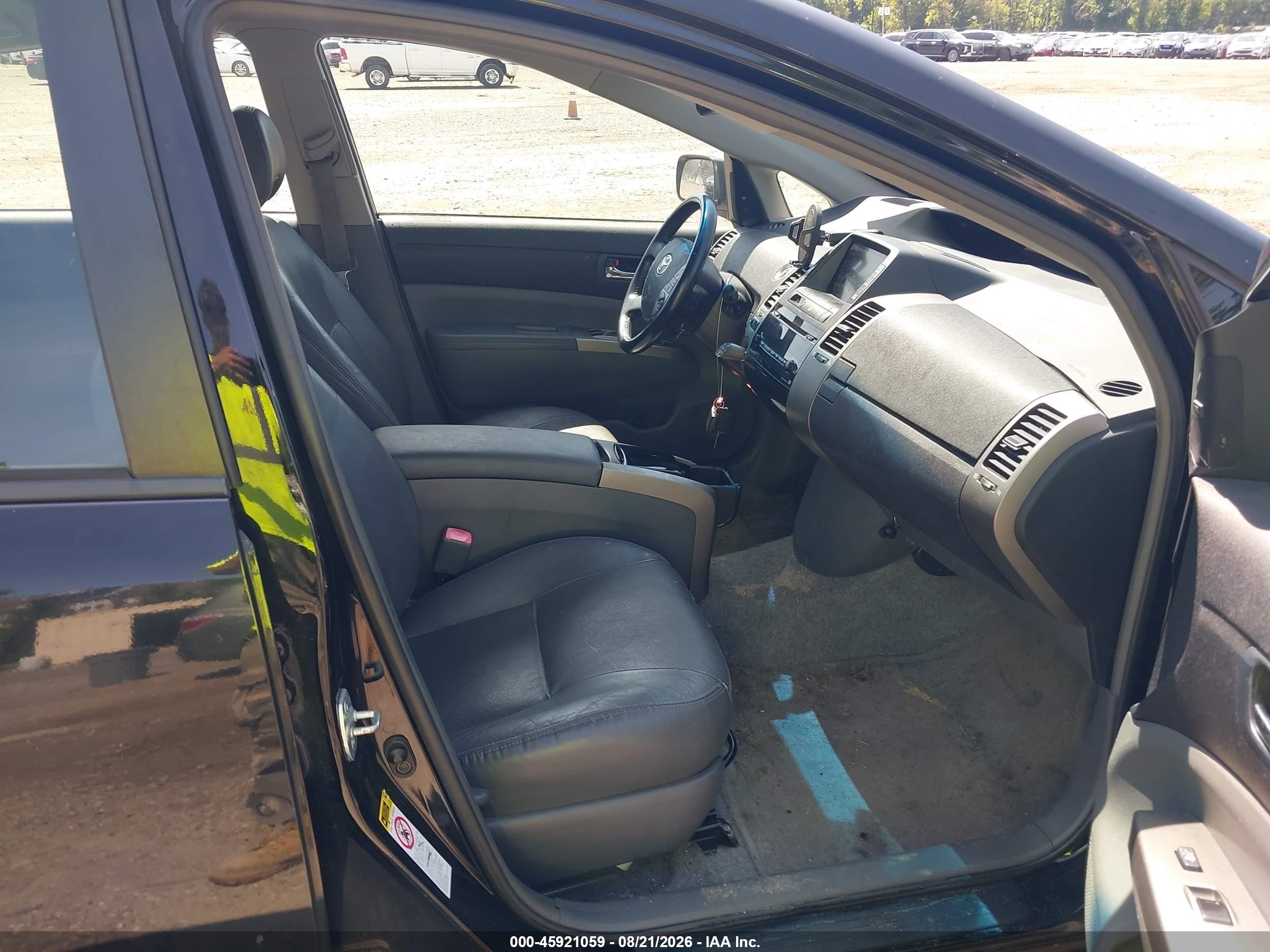 2008 Toyota Prius Touring Black vin: JTDKB20U683322931