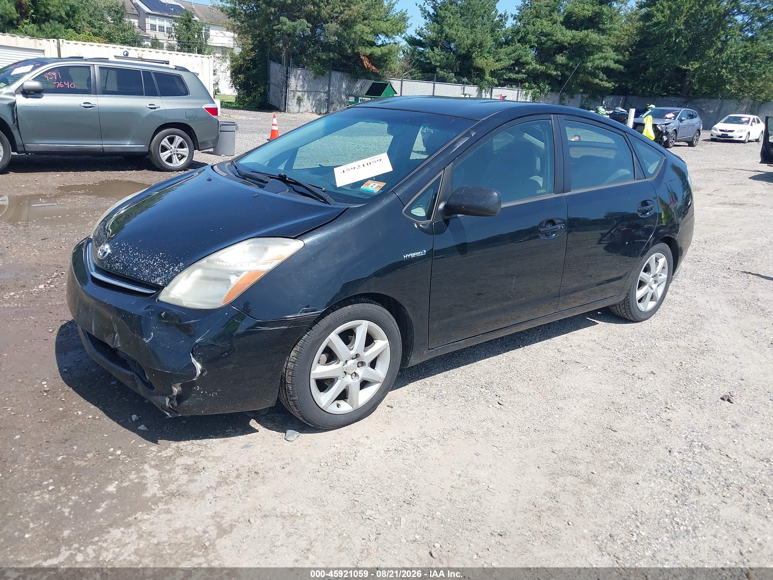 2008 Toyota Prius Touring Black vin: JTDKB20U683322931