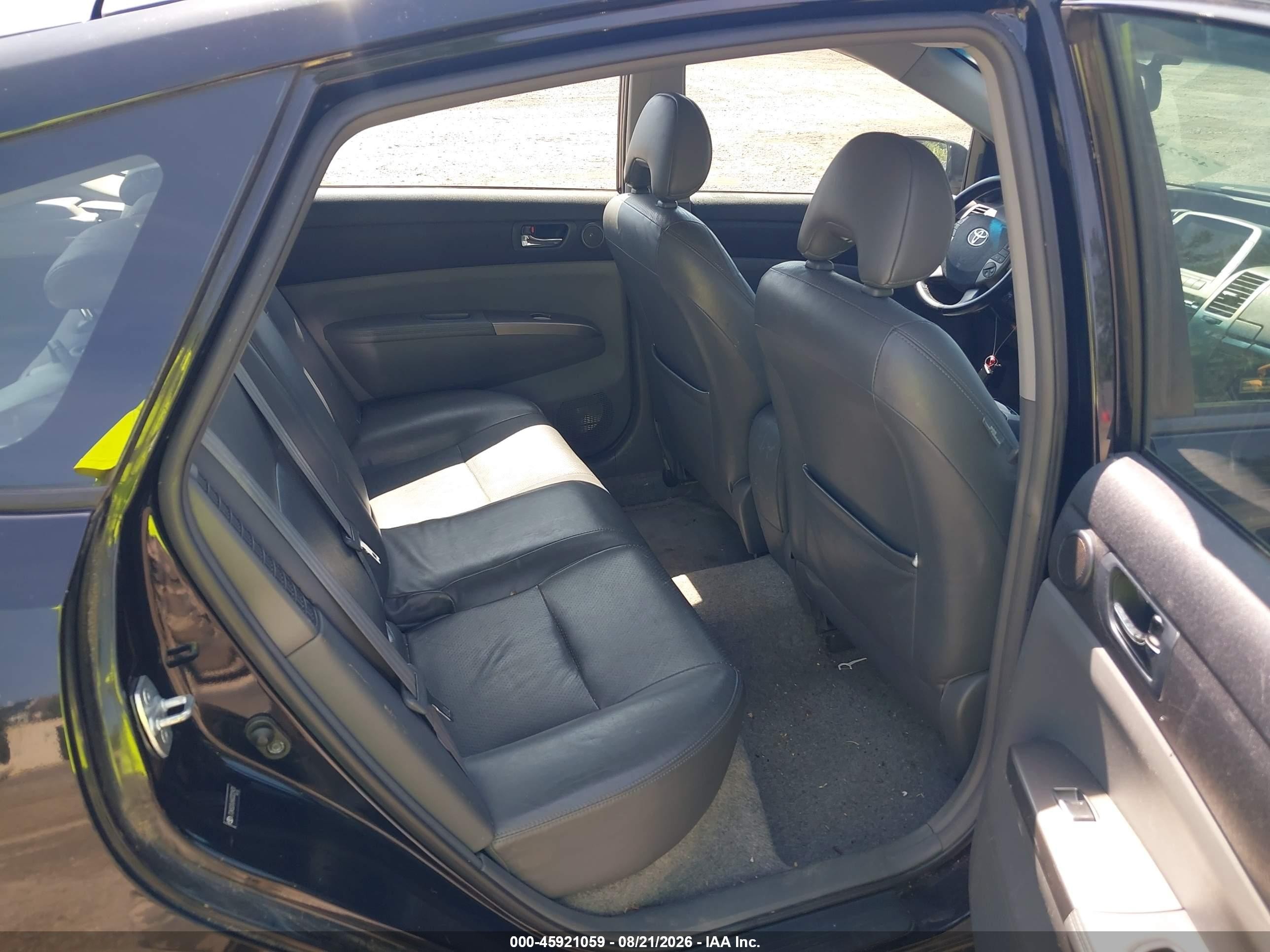 2008 Toyota Prius Touring Black vin: JTDKB20U683322931