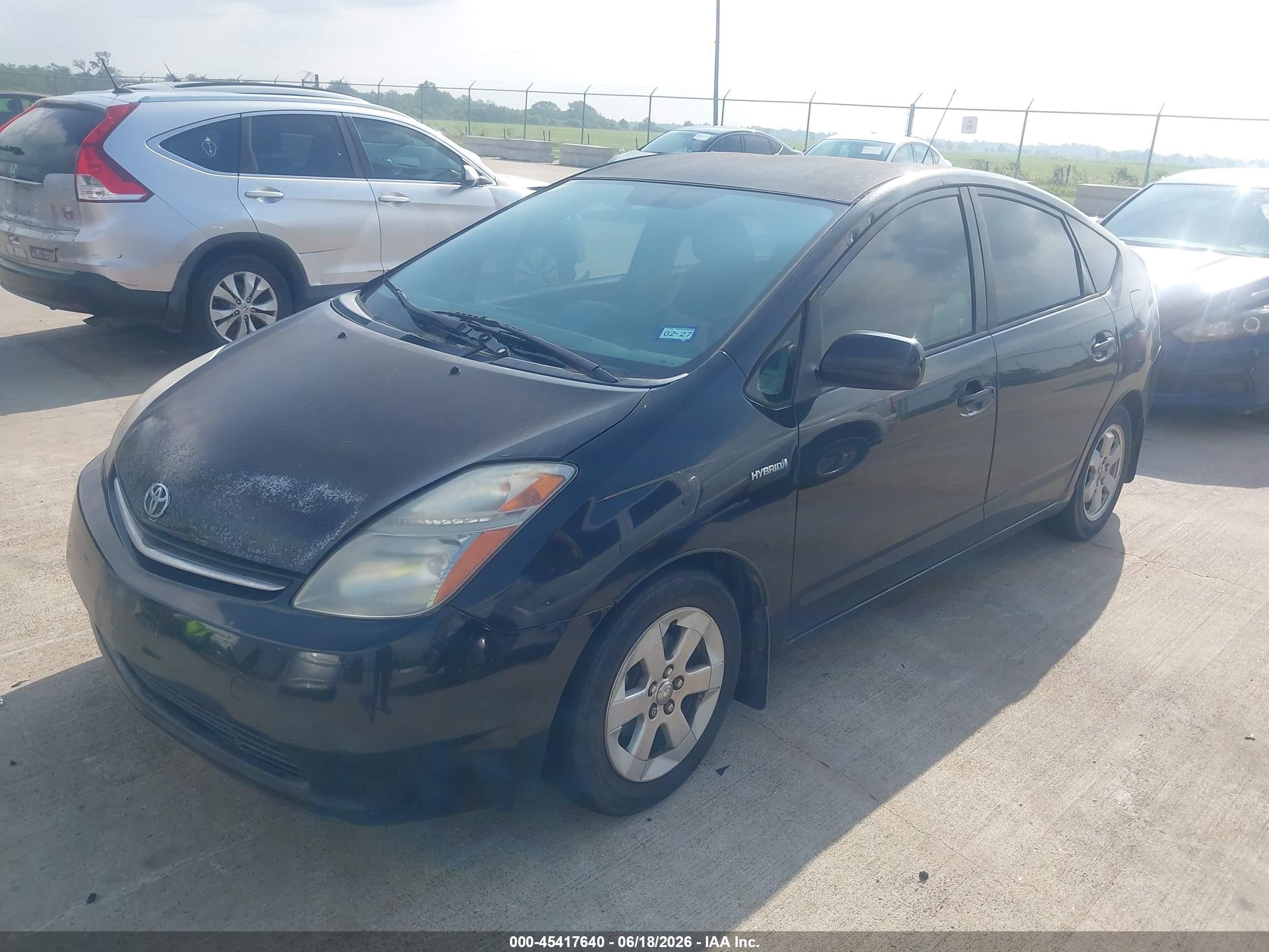 2008 Toyota Prius   Черный vin: JTDKB20U683328194