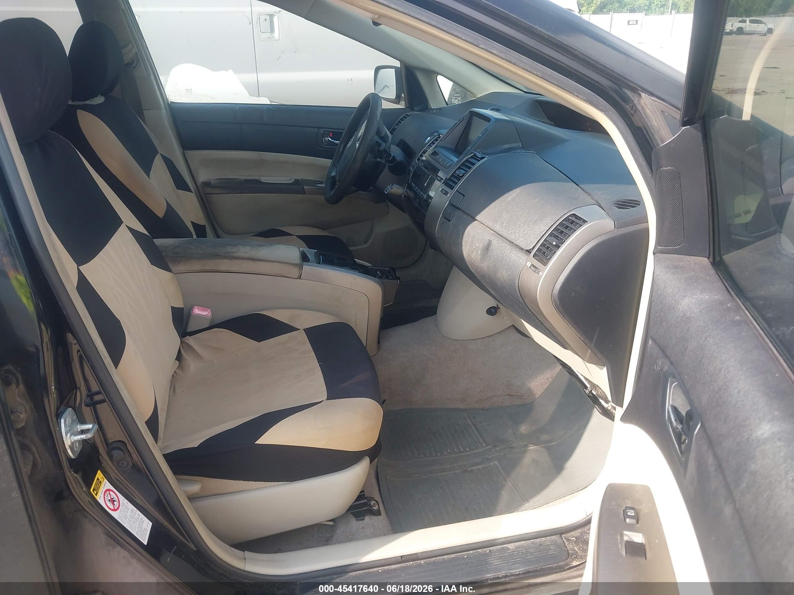 2008 Toyota Prius   Черный vin: JTDKB20U683328194