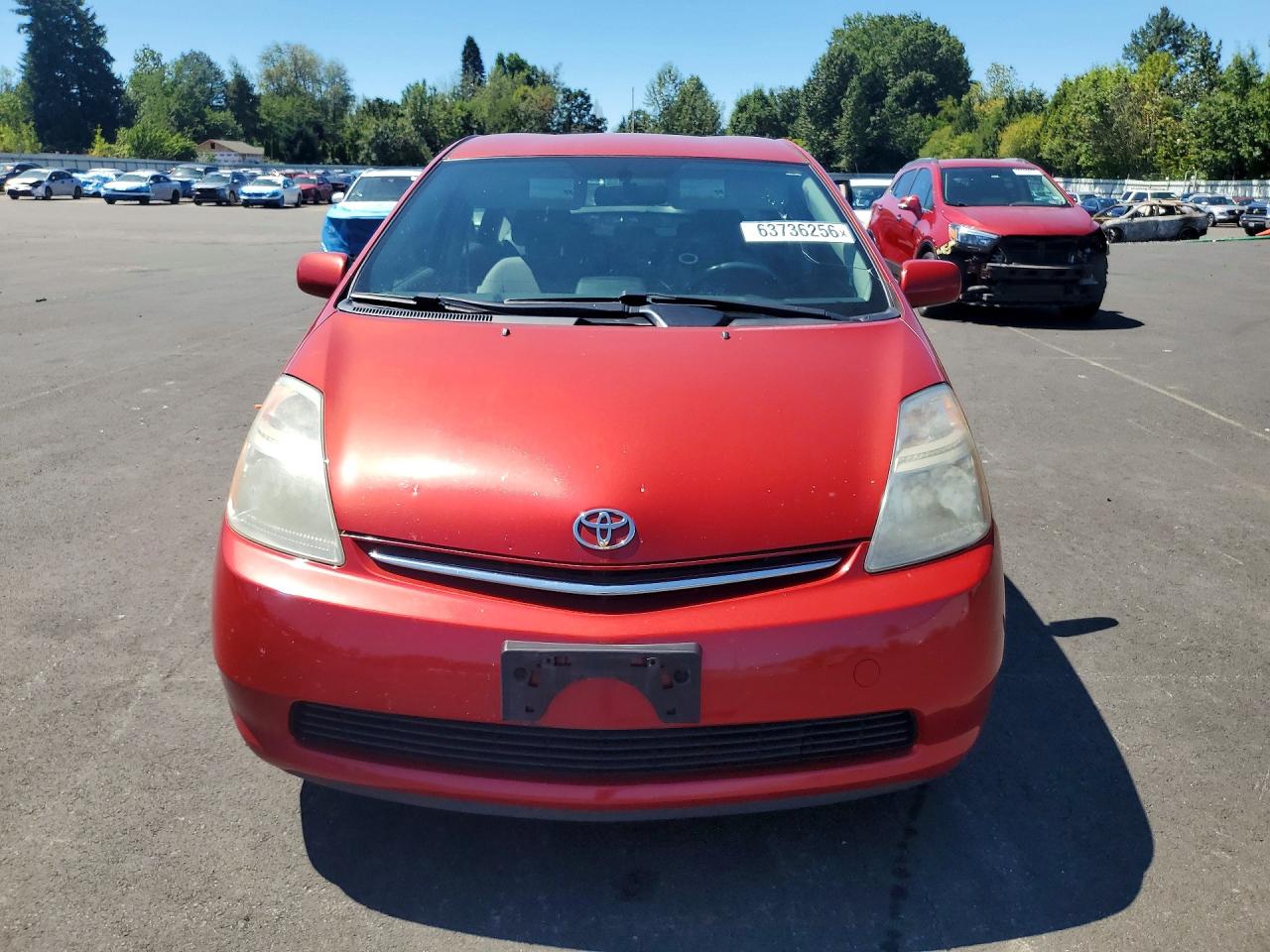 2008 Toyota Prius Base Red vin: JTDKB20U683339549
