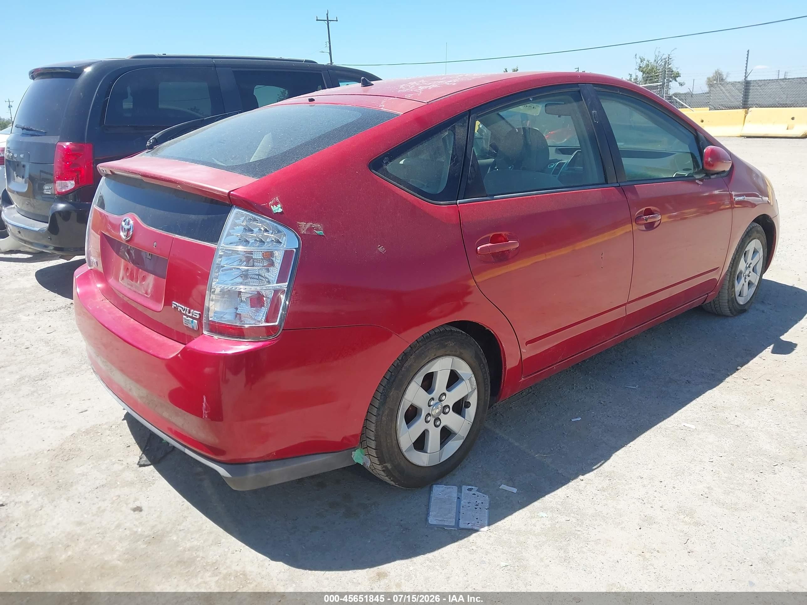 2008 Toyota Prius   Red vin: JTDKB20U683343360