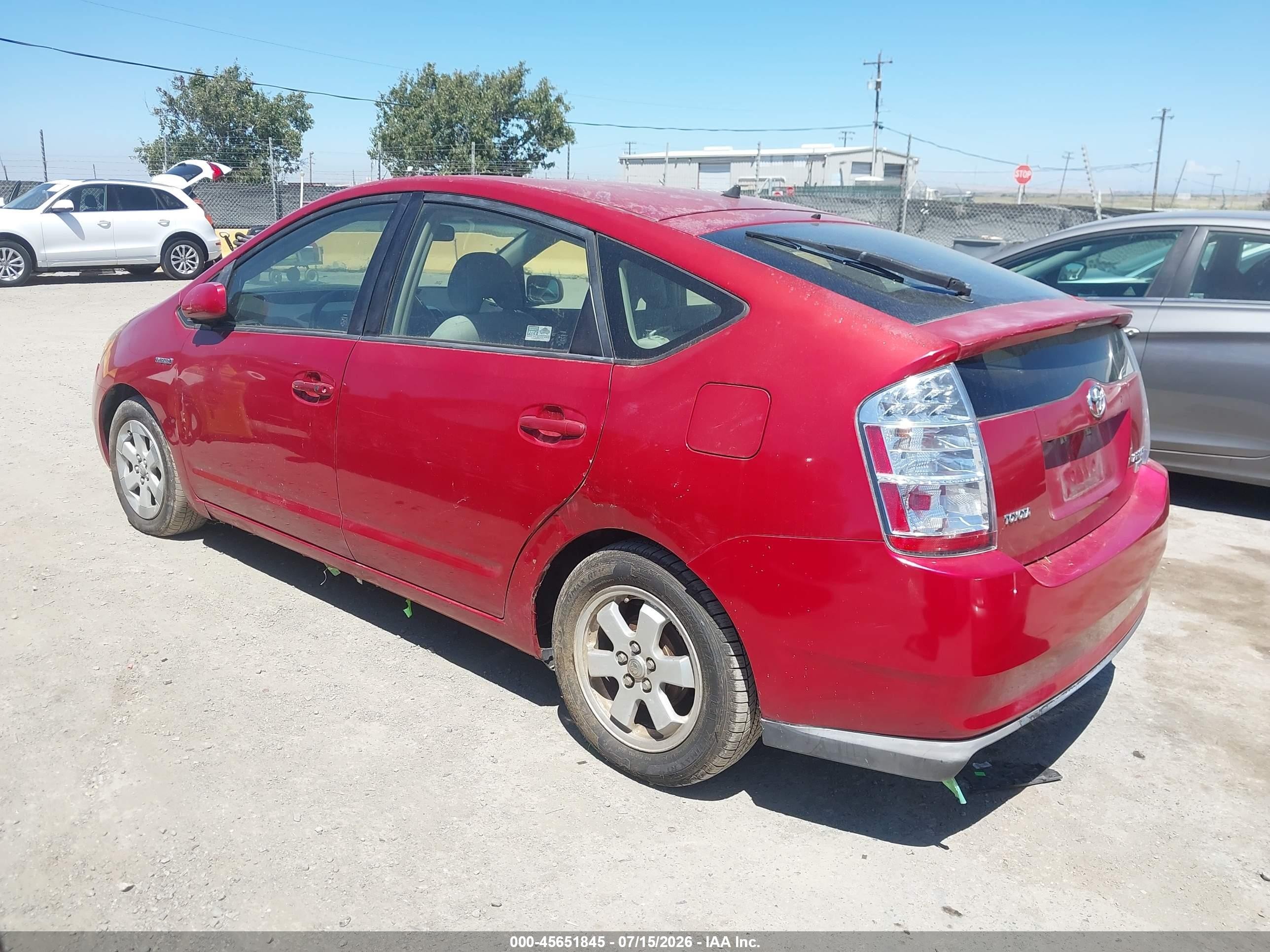 2008 Toyota Prius   Red vin: JTDKB20U683343360