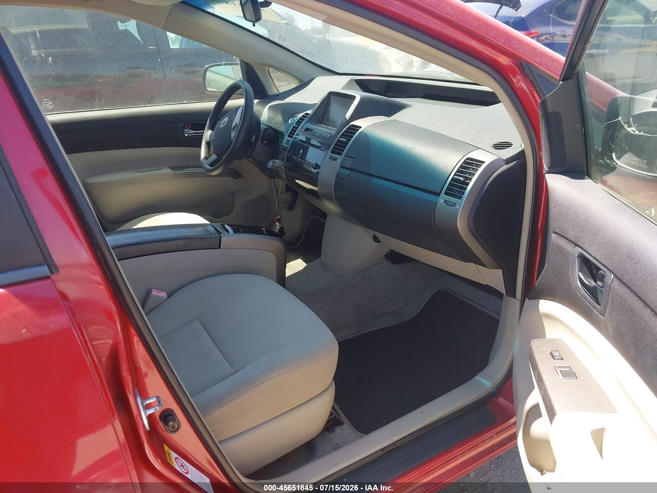 2008 Toyota Prius   Red vin: JTDKB20U683343360