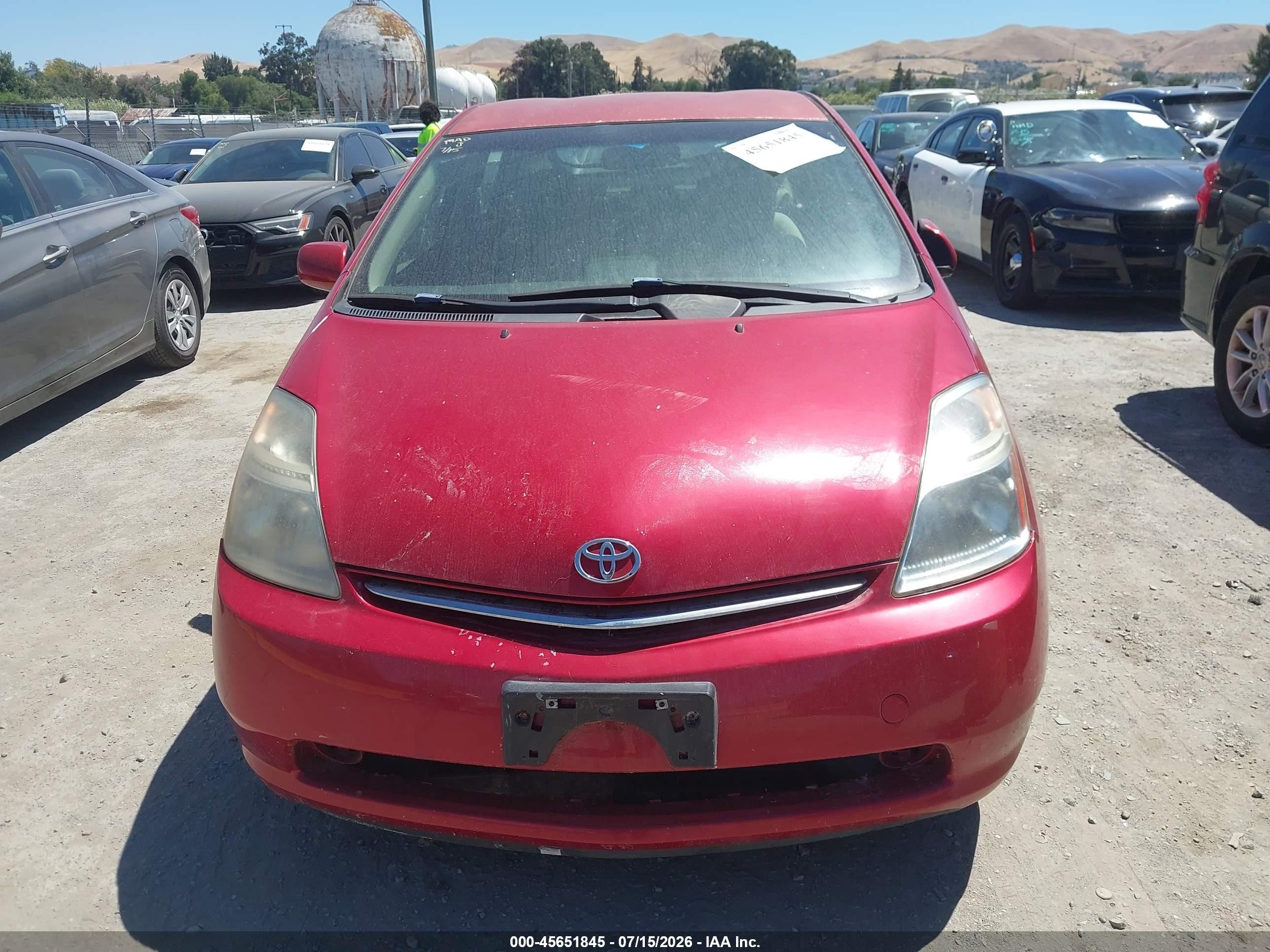 2008 Toyota Prius   Red vin: JTDKB20U683343360