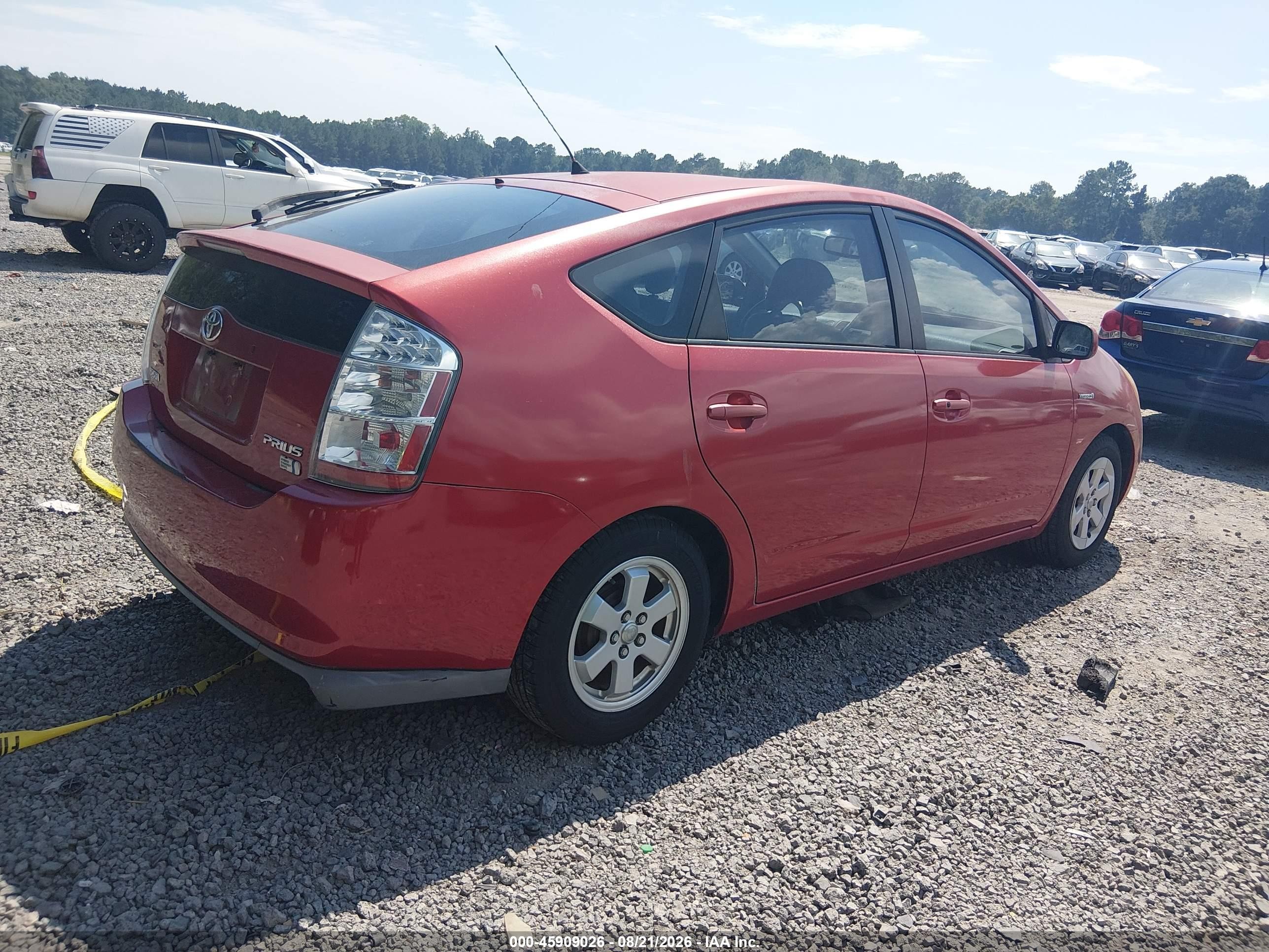 2008 Toyota Prius   Red vin: JTDKB20U683394860
