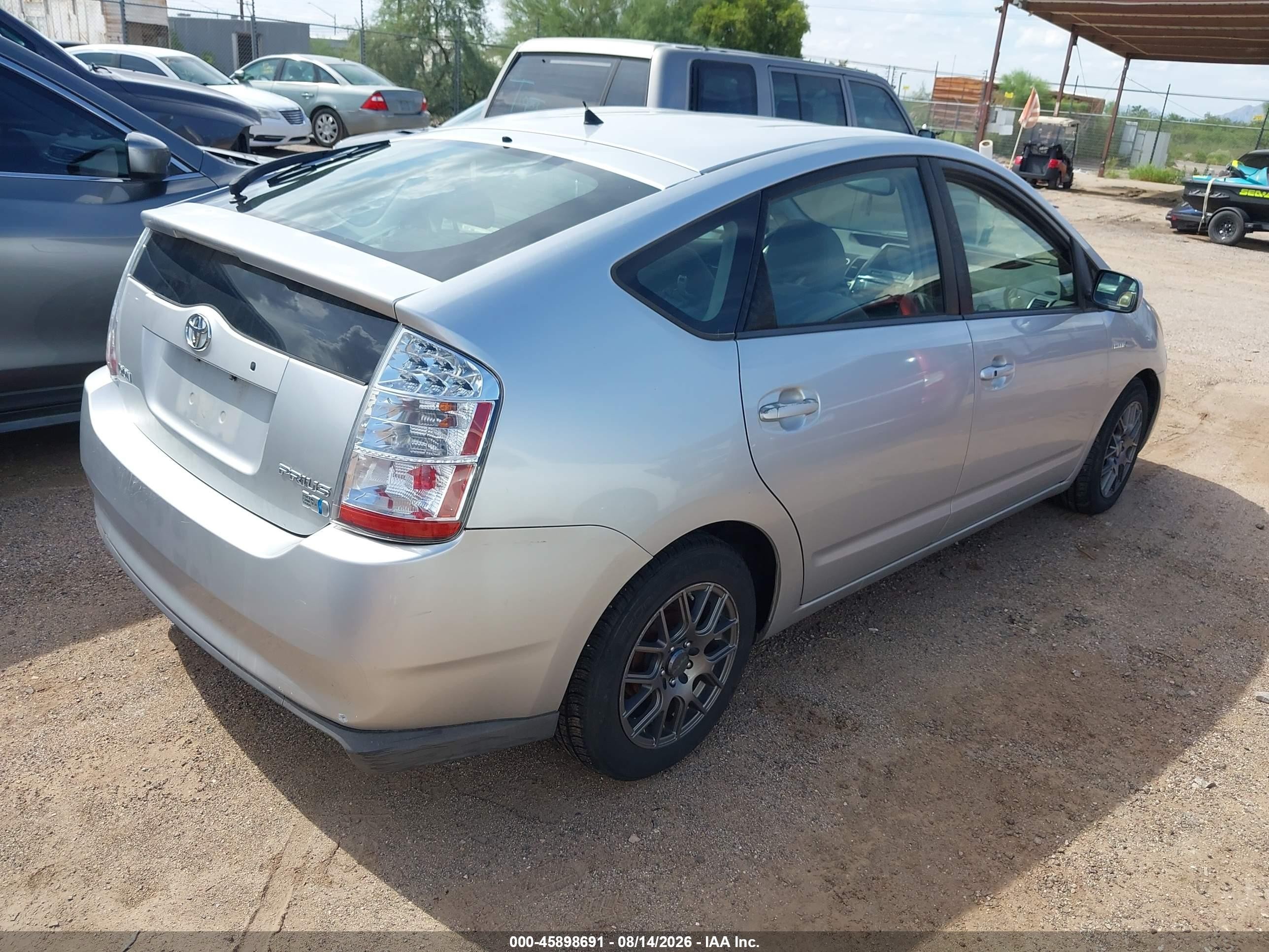 2008 Toyota Prius   Silver vin: JTDKB20U683411513