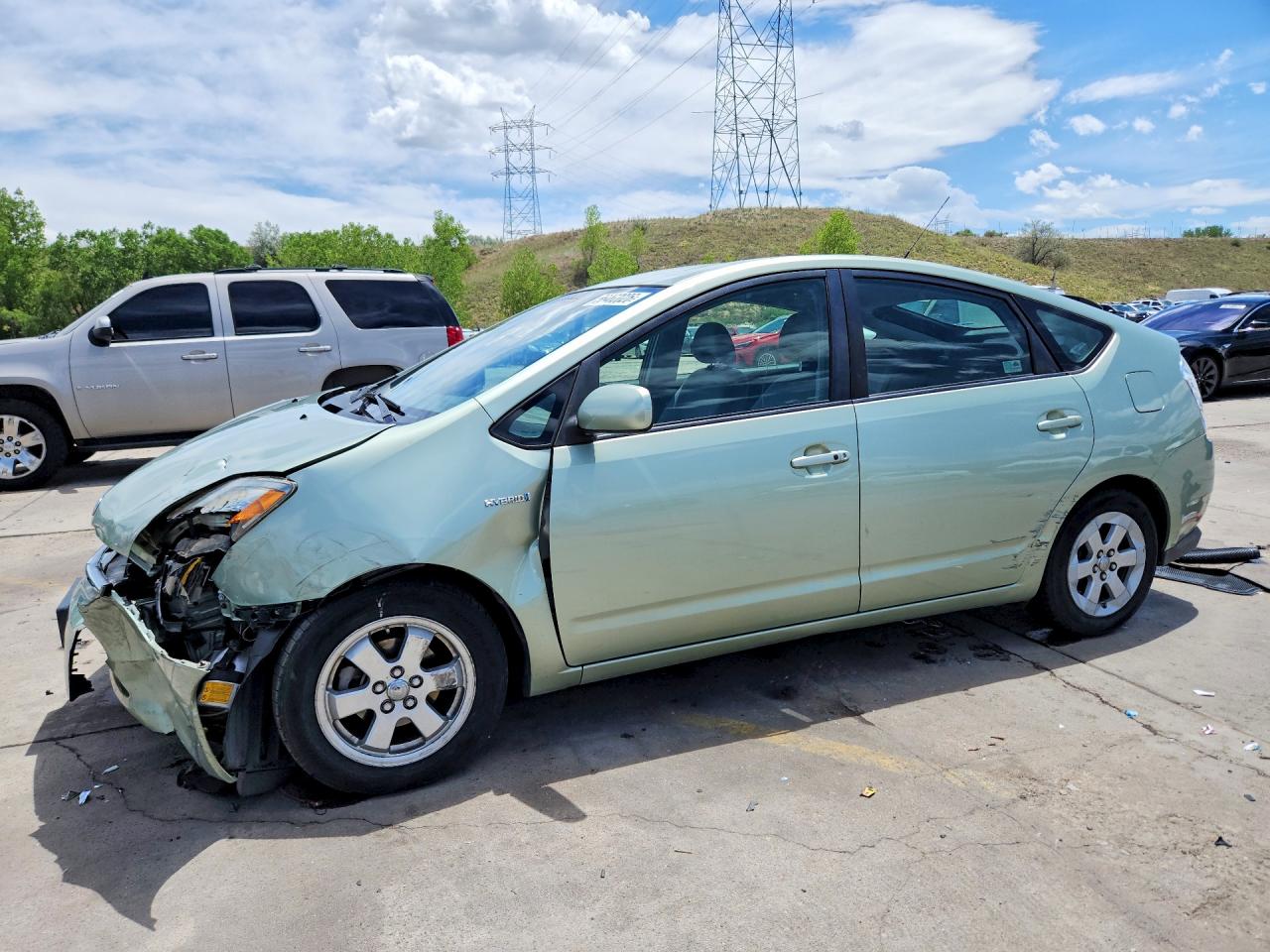 2008 Toyota Prius Base Green vin: JTDKB20U683424651