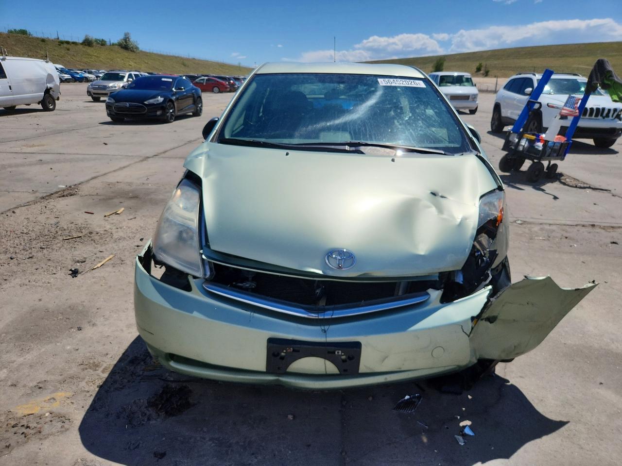 2008 Toyota Prius Base Green vin: JTDKB20U683424651