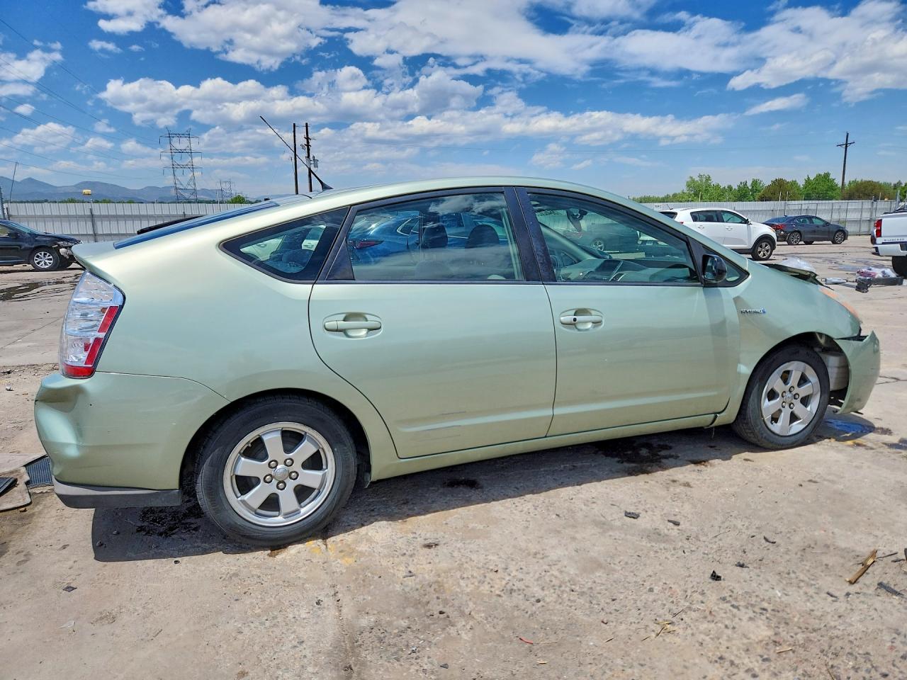 2008 Toyota Prius Base Green vin: JTDKB20U683424651