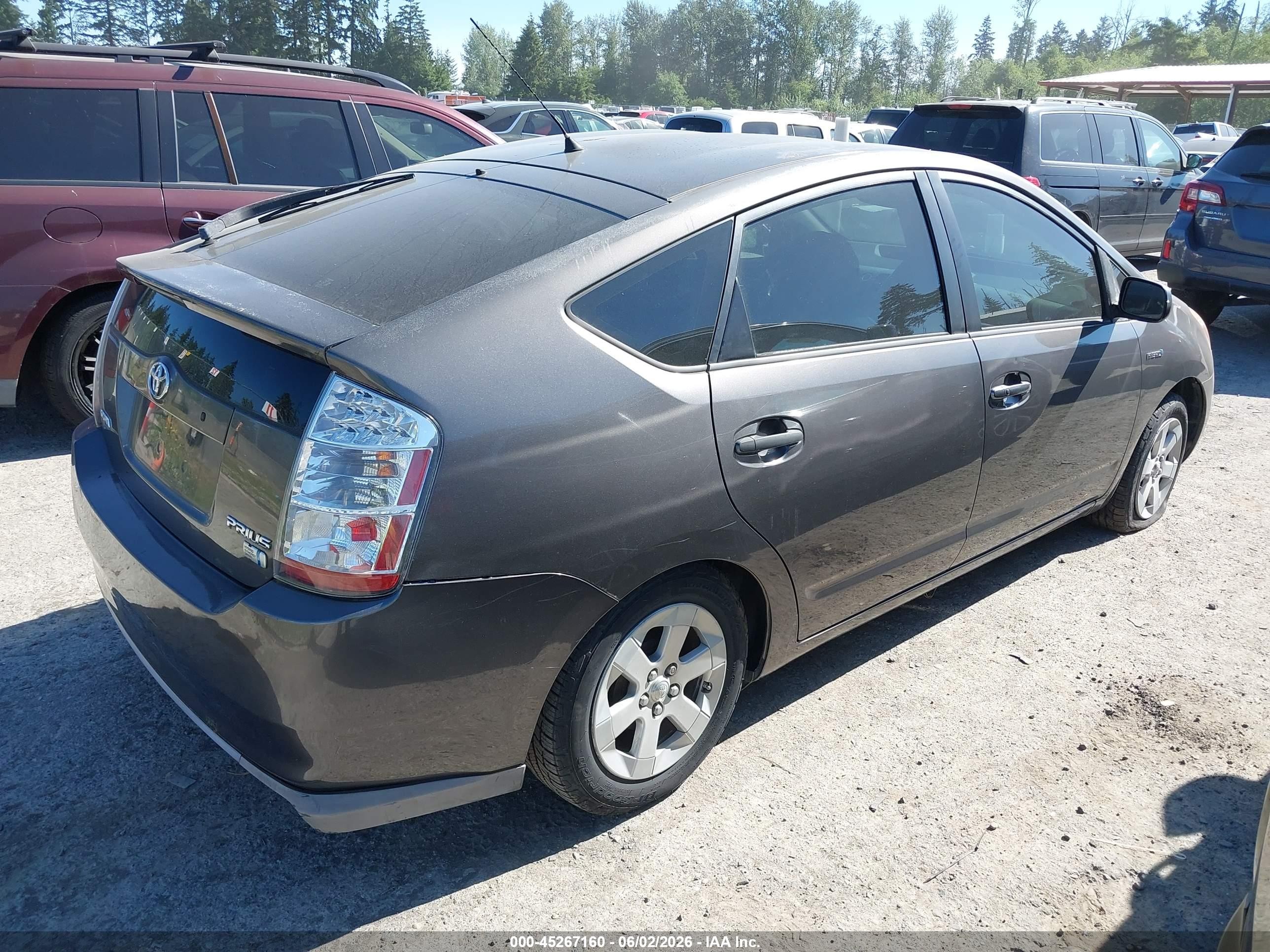2008 Toyota Prius   Gray vin: JTDKB20U683428232