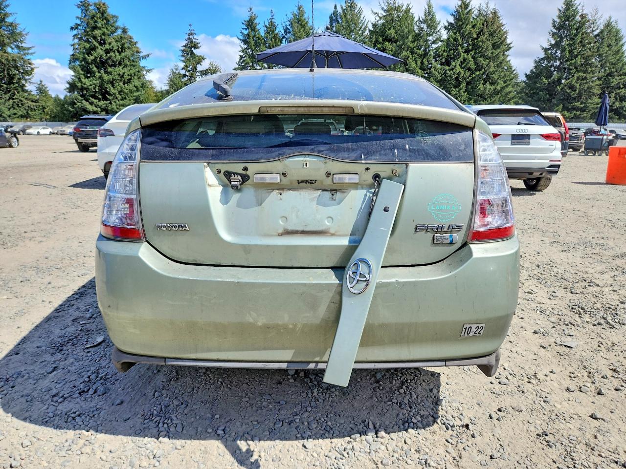 2008 Toyota Prius Standard Green vin: JTDKB20U687703493