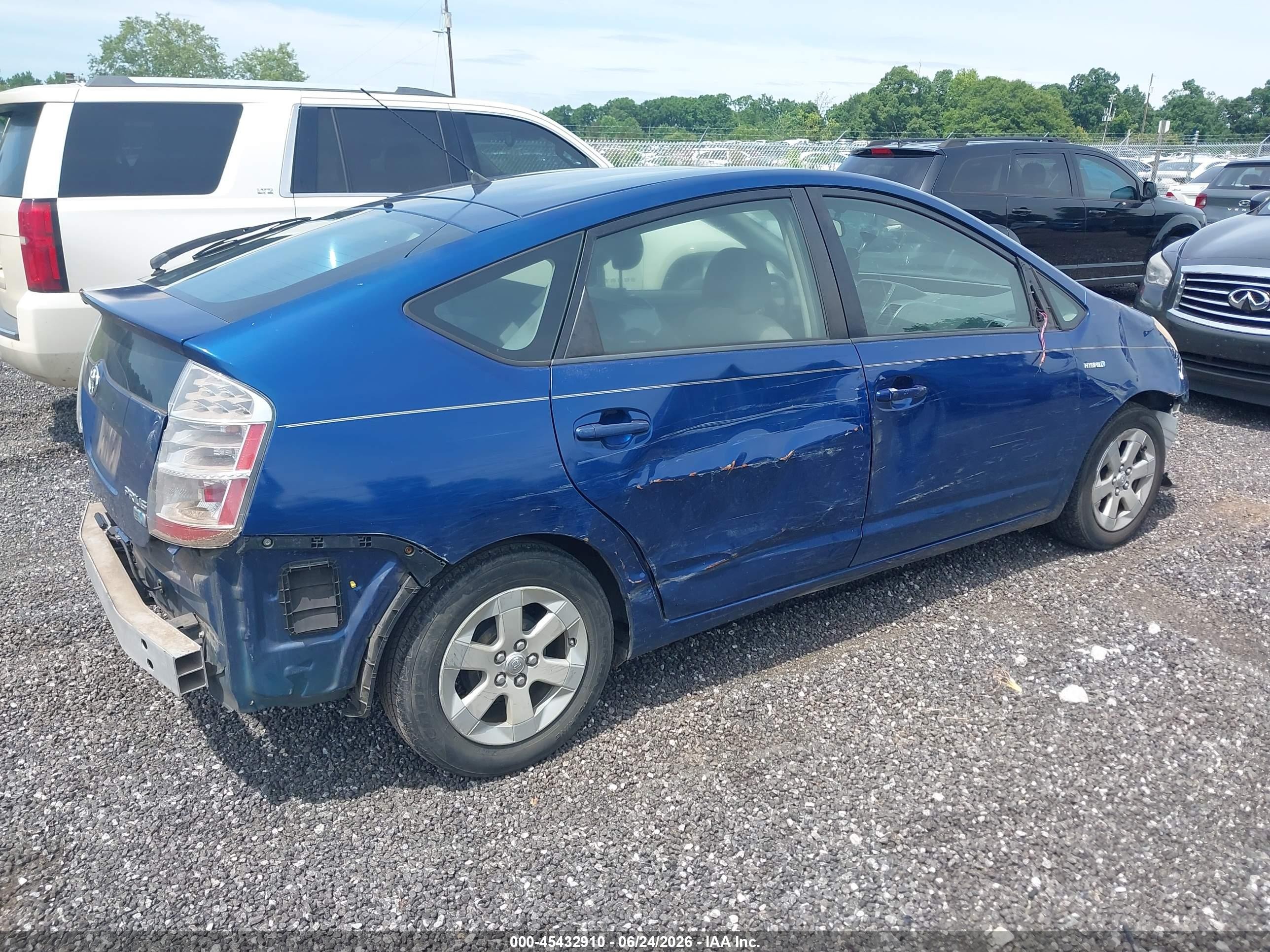 2008 Toyota Prius   Синий vin: JTDKB20U687706121