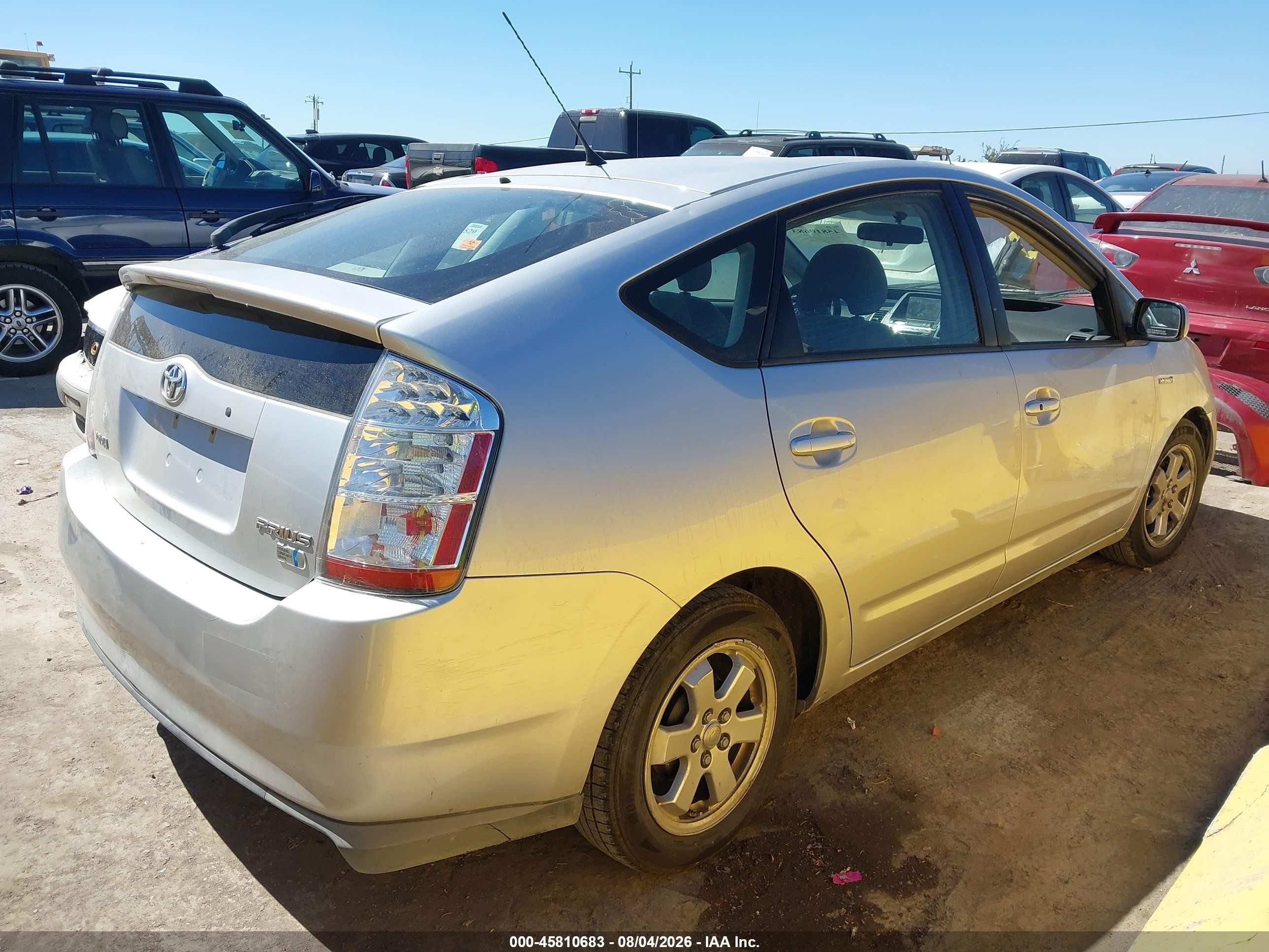 2008 Toyota Prius   Gray vin: JTDKB20U687712078