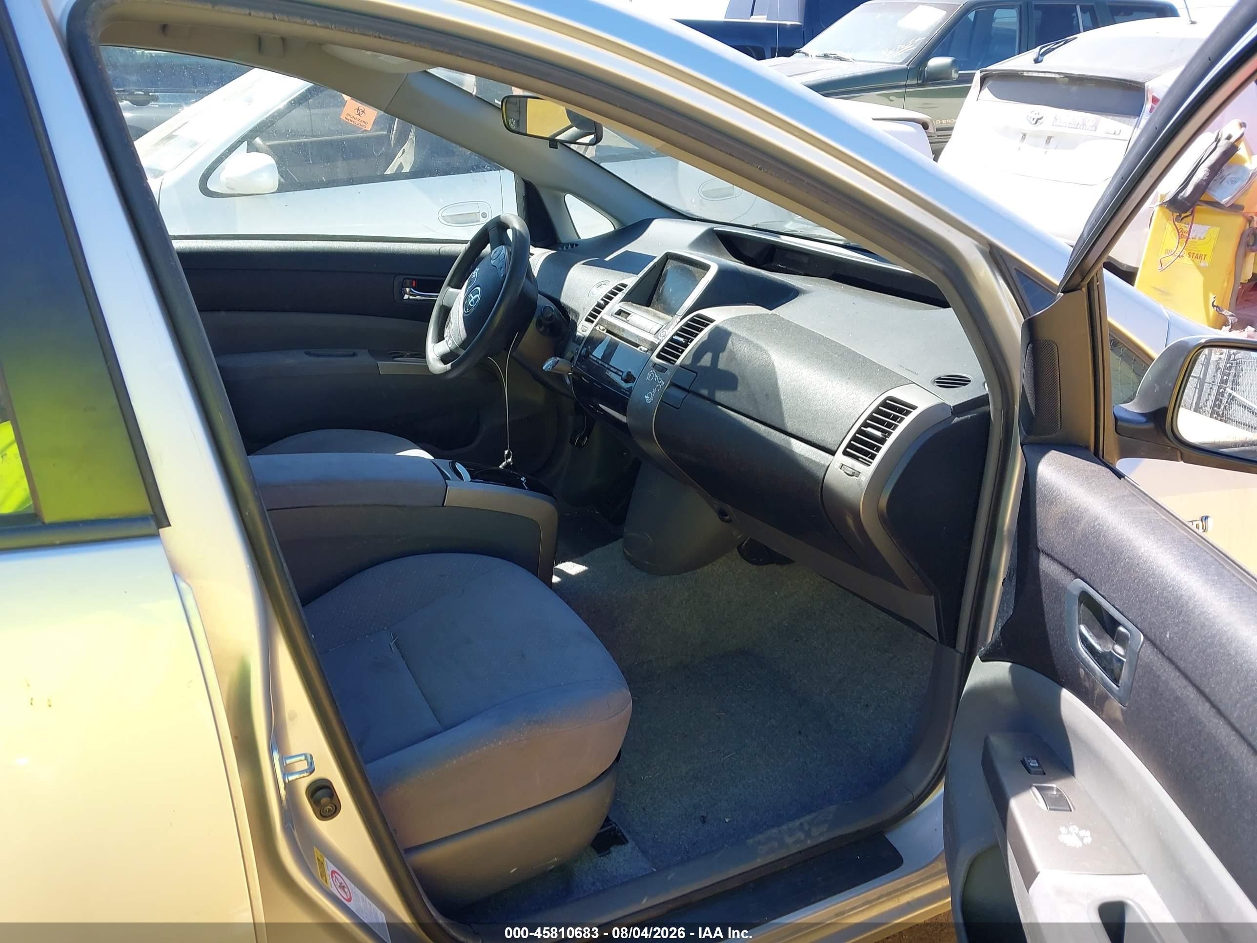 2008 Toyota Prius   Gray vin: JTDKB20U687712078