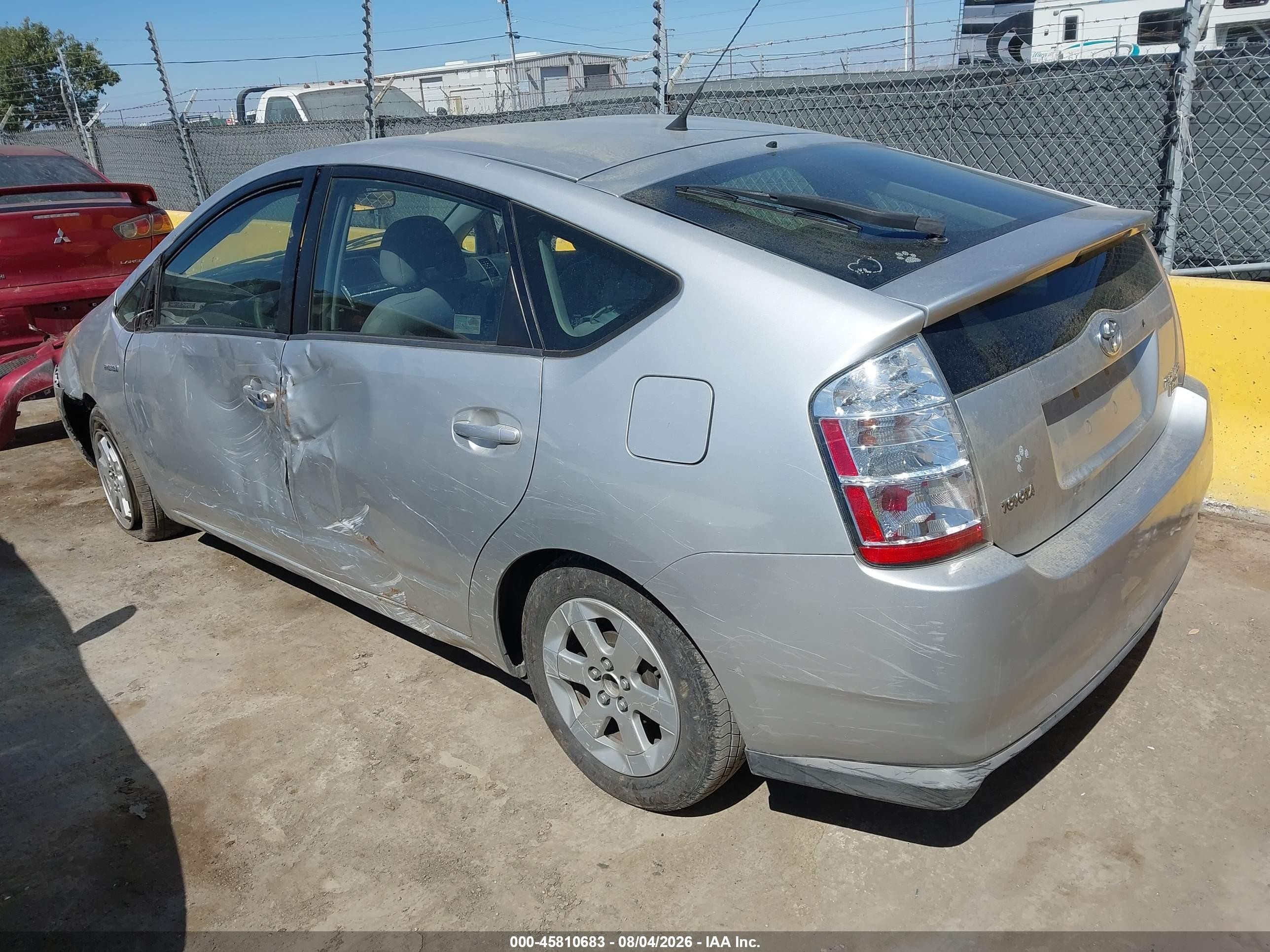 2008 Toyota Prius   Gray vin: JTDKB20U687712078