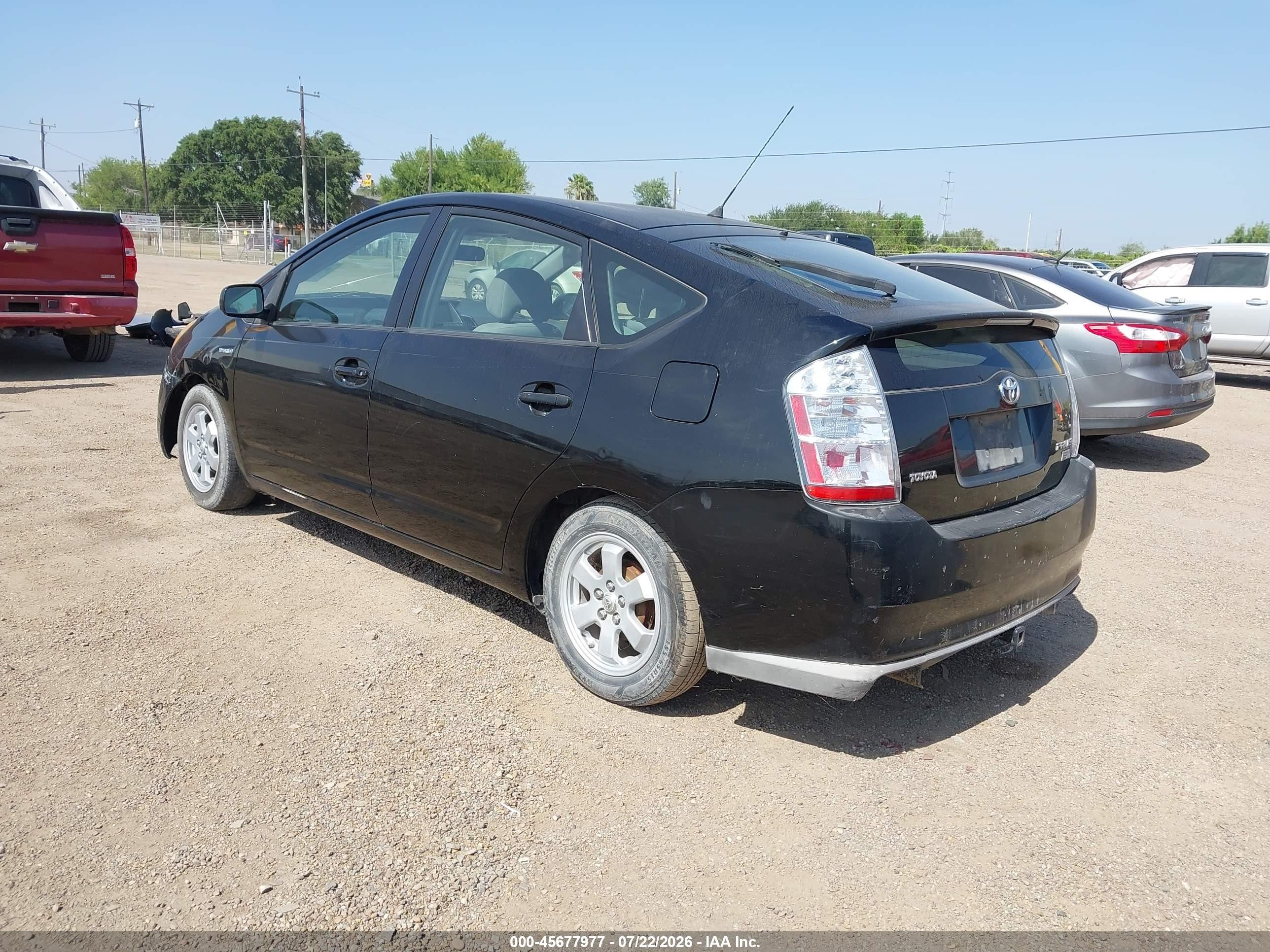 2008 Toyota Prius   Black vin: JTDKB20U687721413