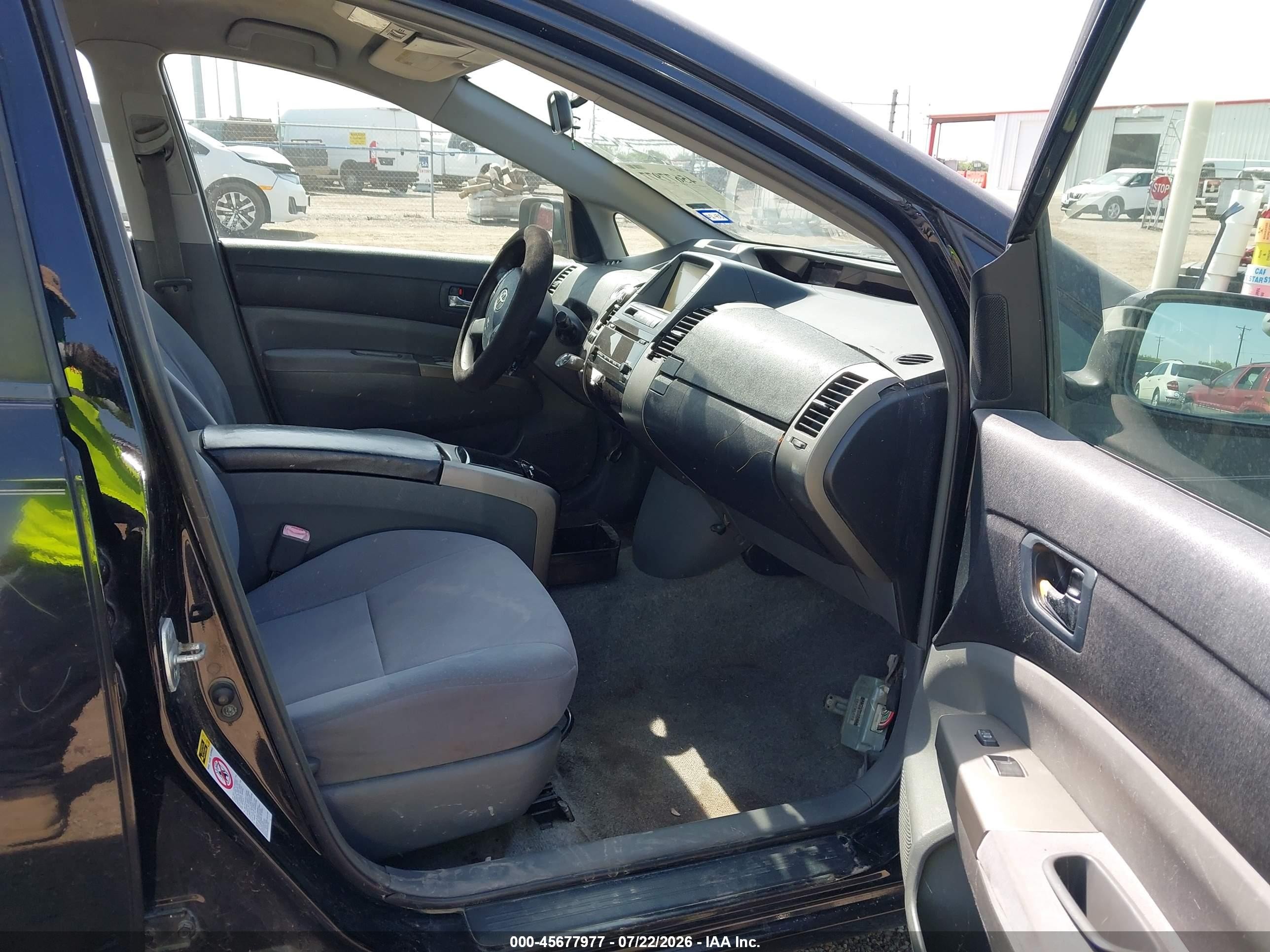 2008 Toyota Prius   Black vin: JTDKB20U687721413