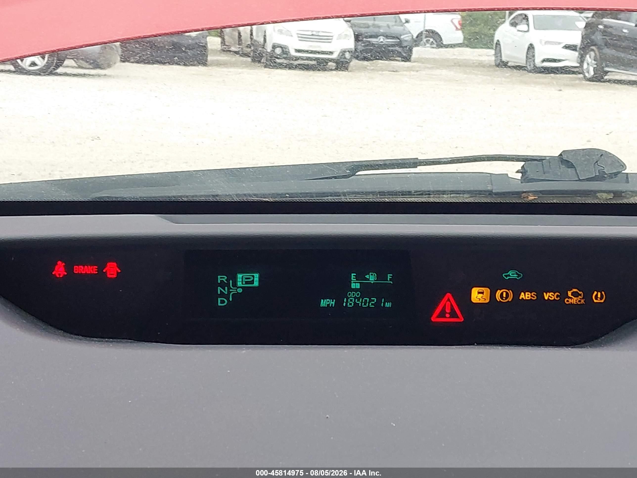 2008 Toyota Prius   Red vin: JTDKB20U687738079