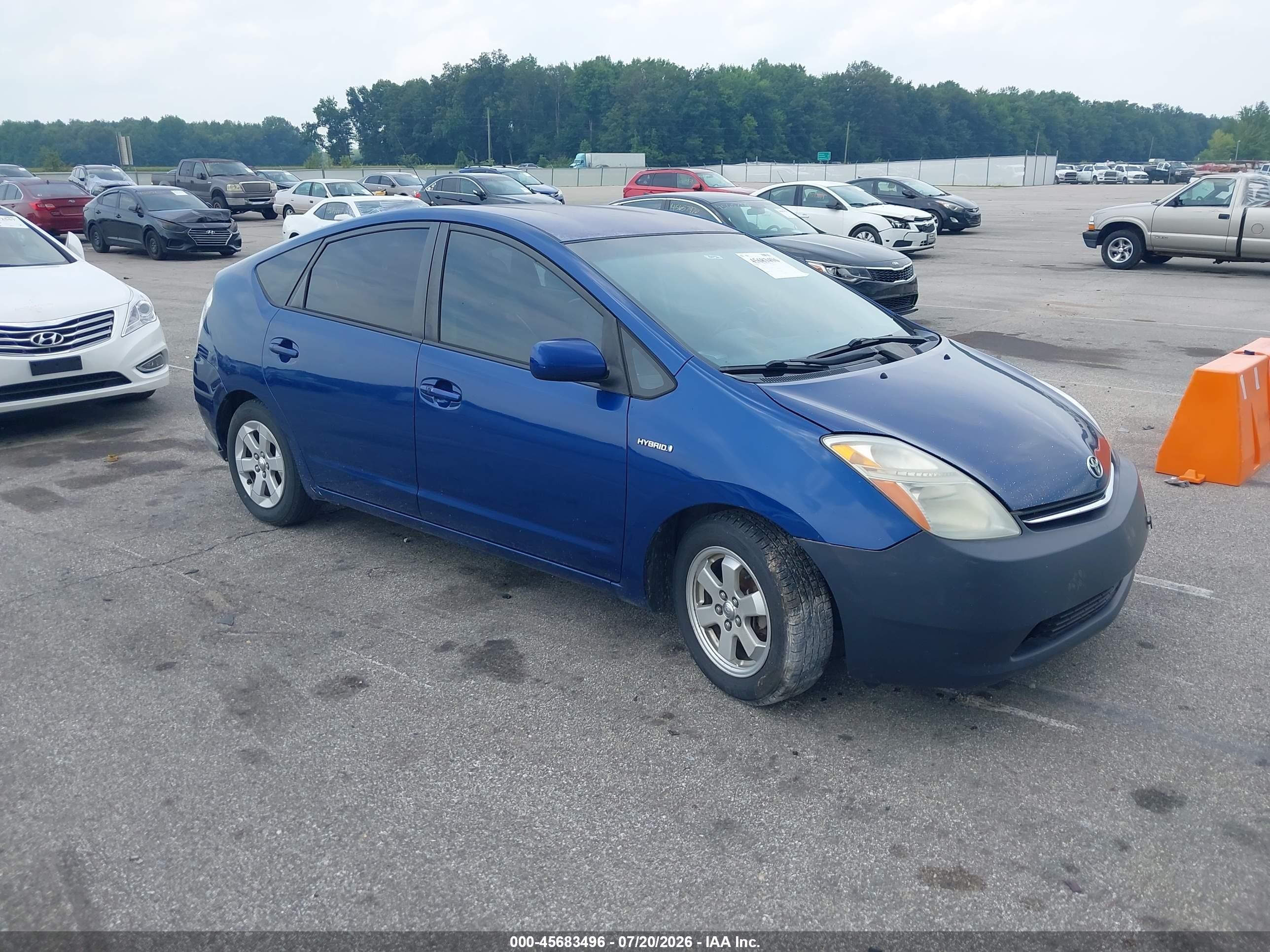 2008 Toyota Prius   Синий vin: JTDKB20U687747462