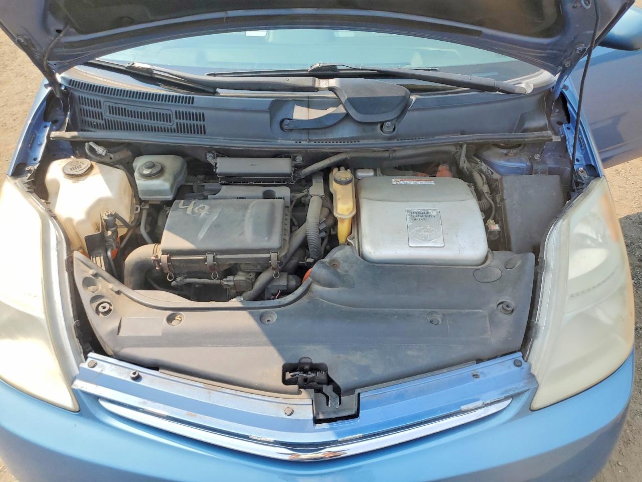 2008 Toyota Prius Base Blue vin: JTDKB20U687749017