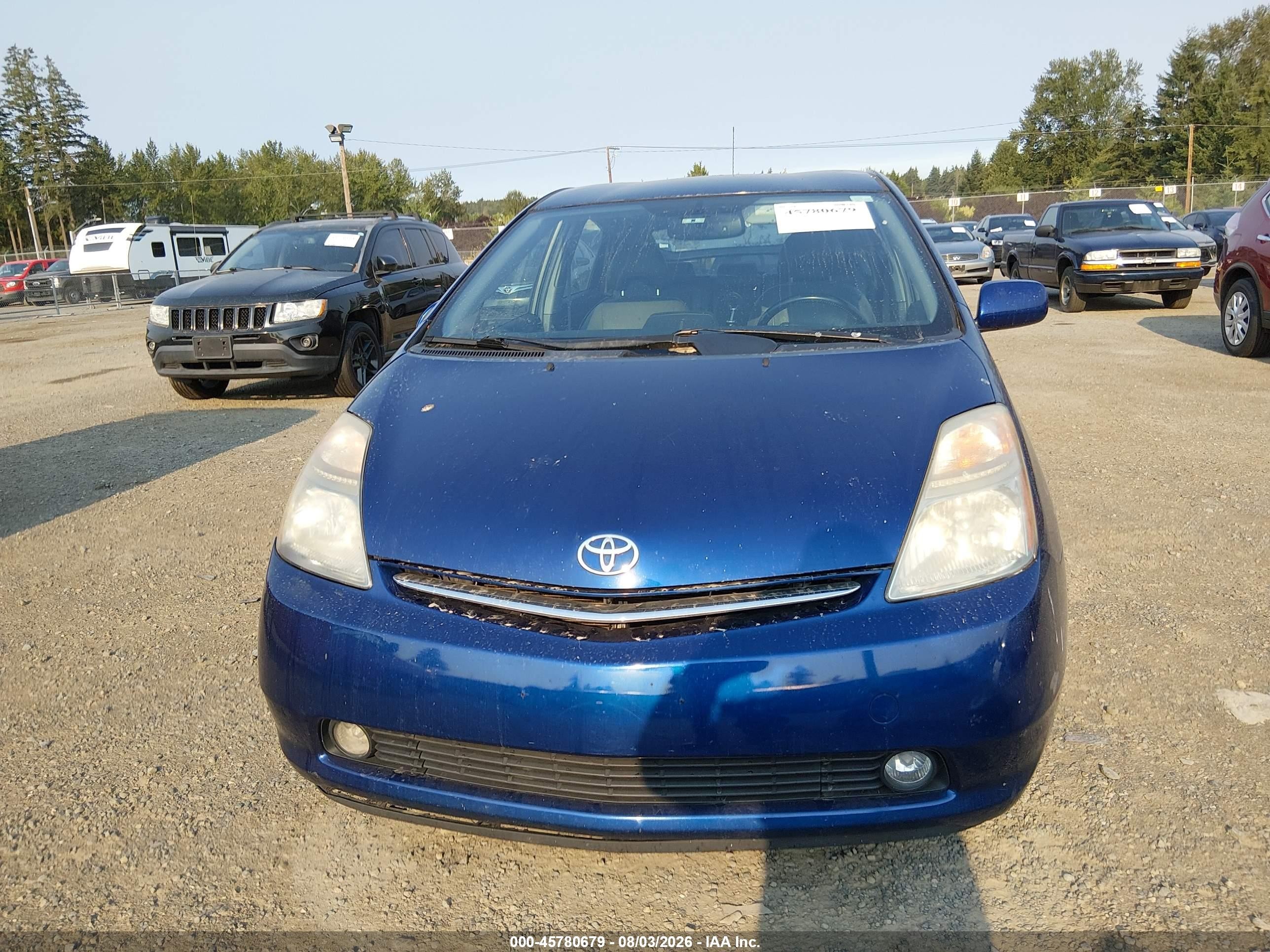 2008 Toyota Prius Touring Blue vin: JTDKB20U687760910