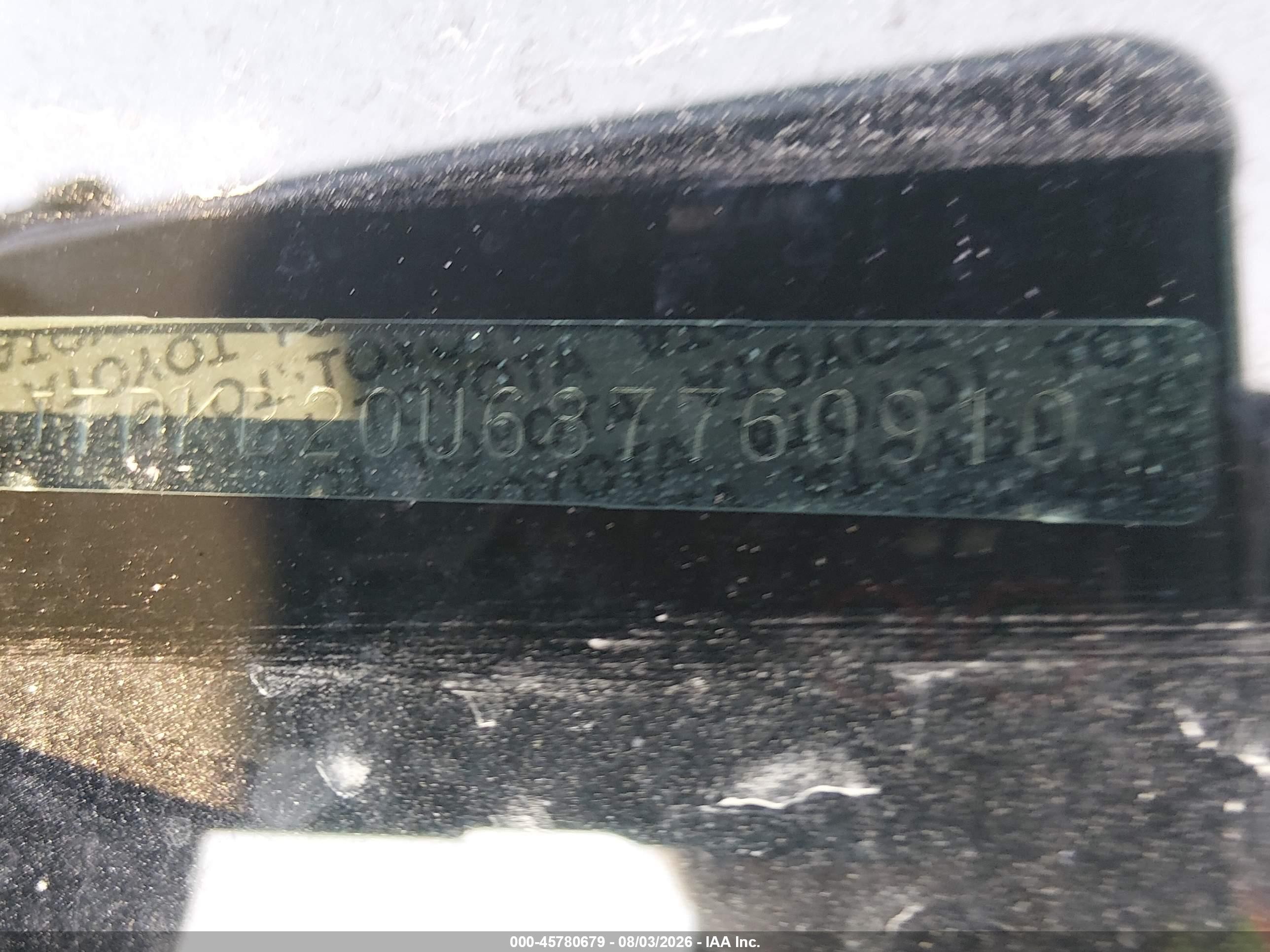 2008 Toyota Prius Touring Blue vin: JTDKB20U687760910