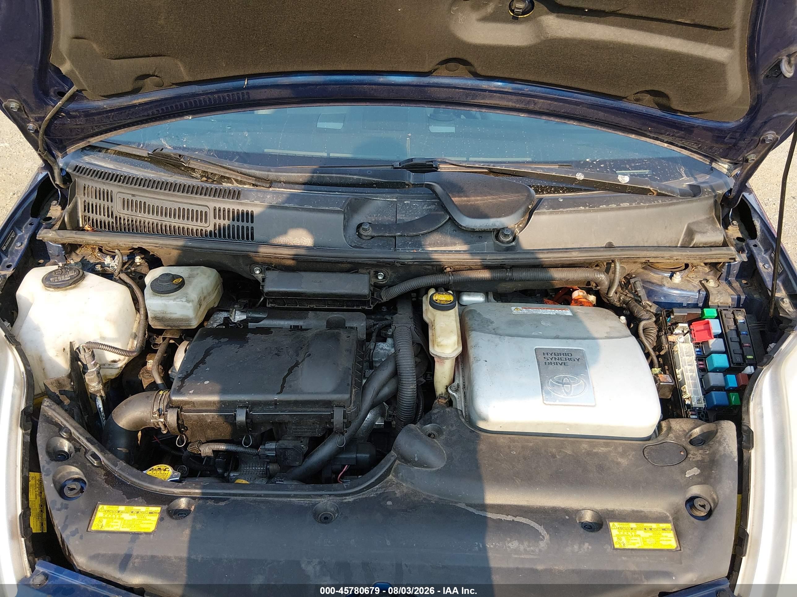 2008 Toyota Prius Touring Blue vin: JTDKB20U687760910
