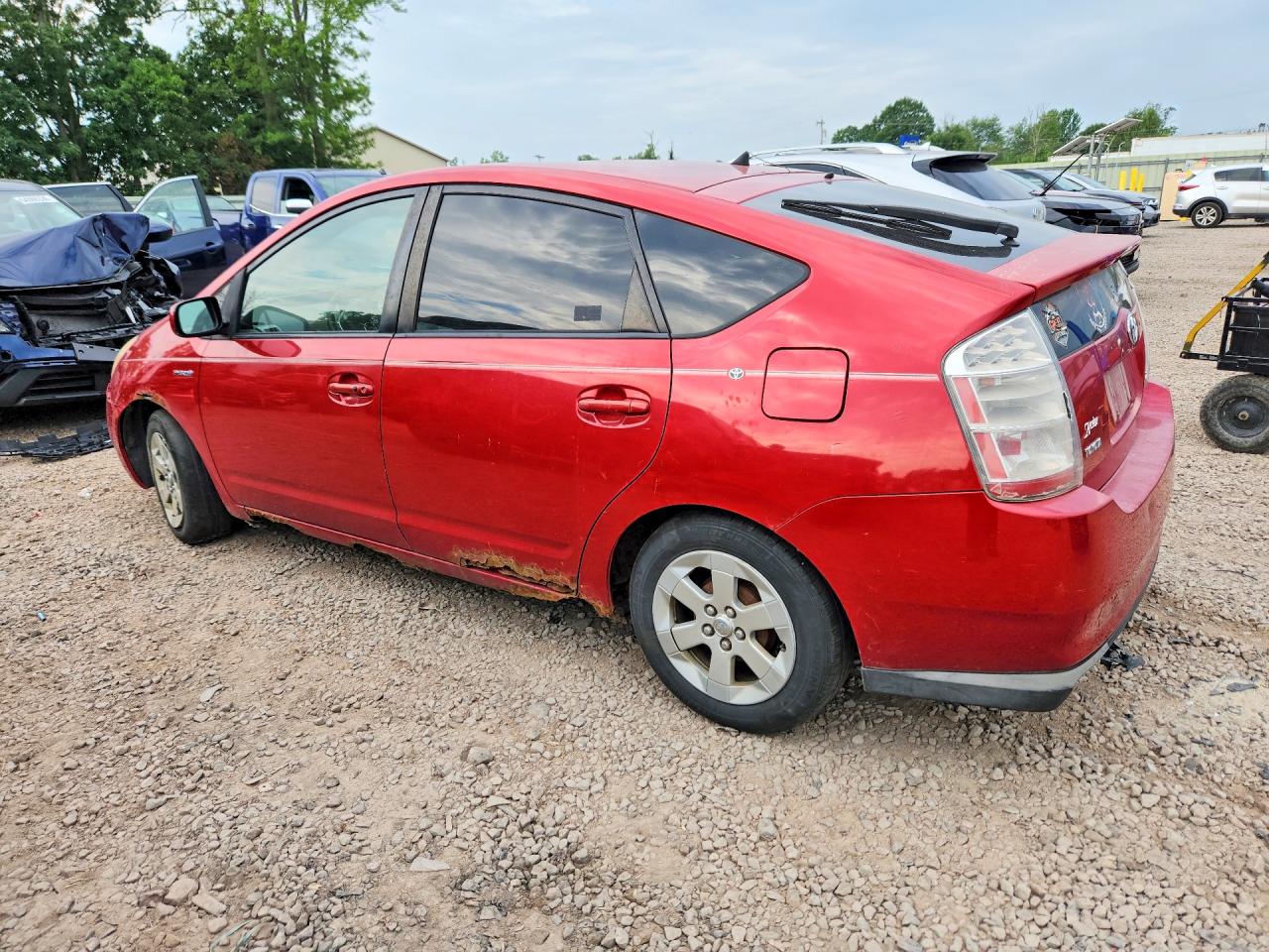 2008 Toyota Prius Base Red vin: JTDKB20U687789453